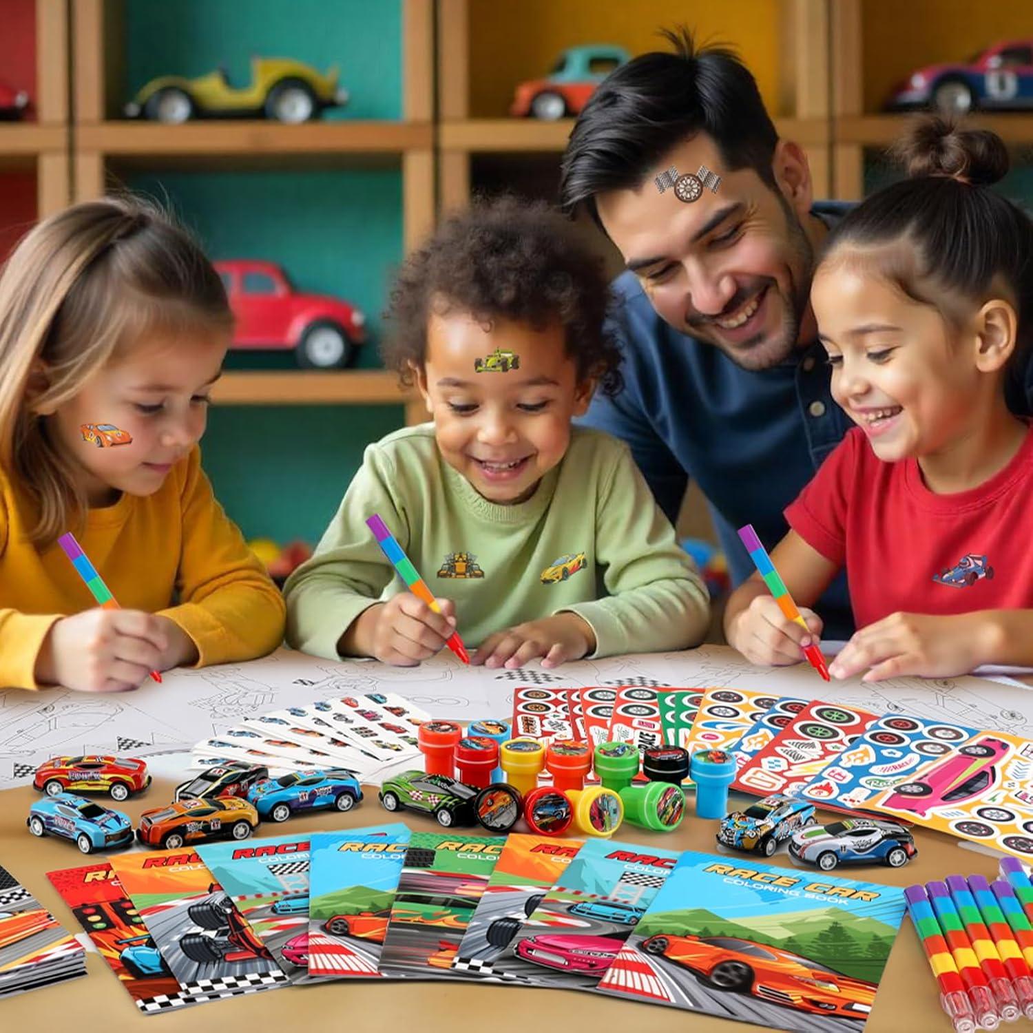 Set de Fiesta de Autos de Carreras BenLouis 168 Piezas