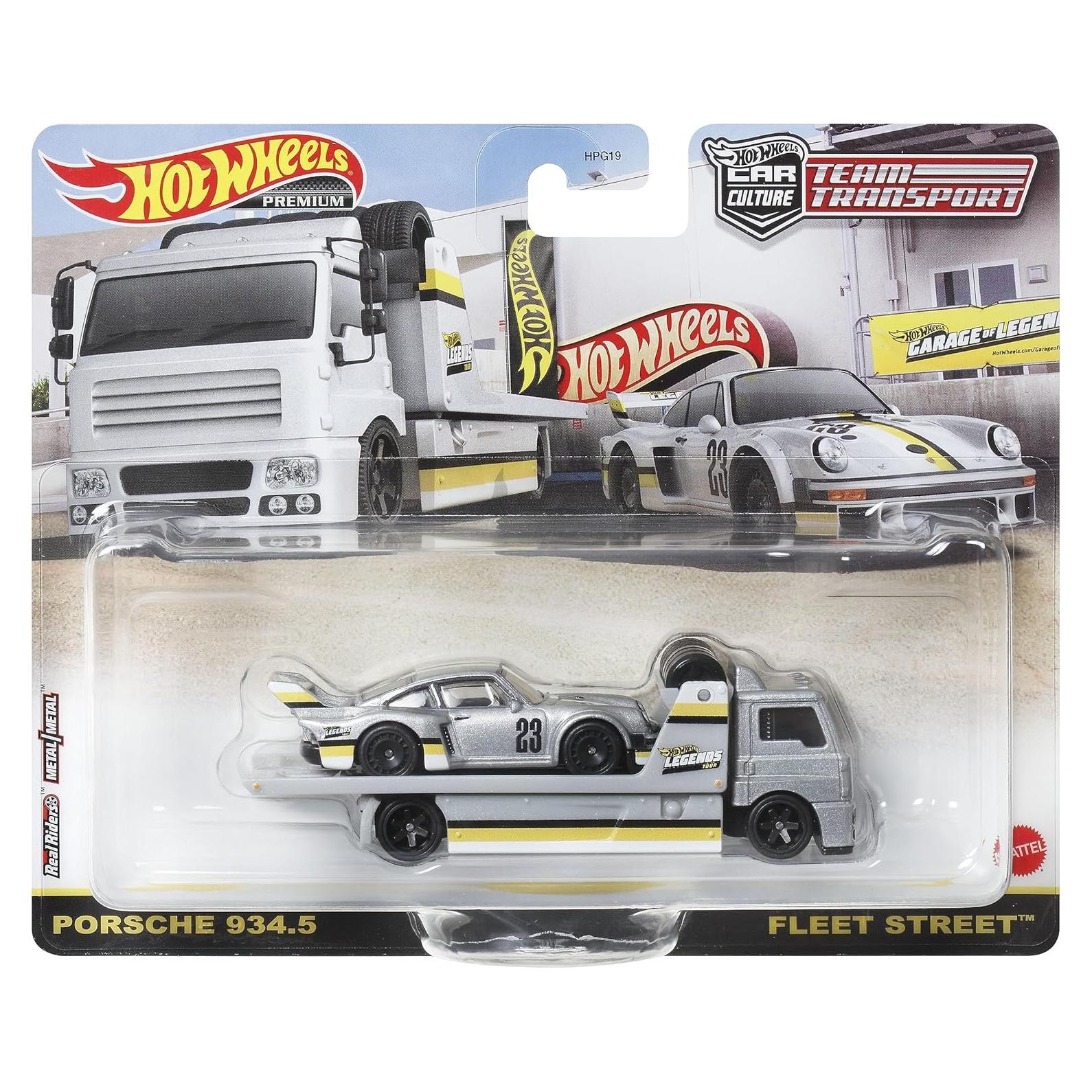 Hot Wheels Team Transport Porsche 934.5 y Camión Fleet Street