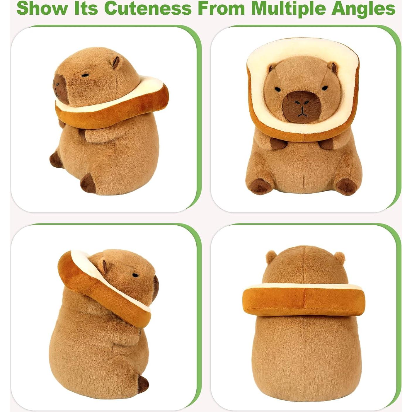 Ditucu Almohada Capibara de Peluche 27.94 cm con Tostada