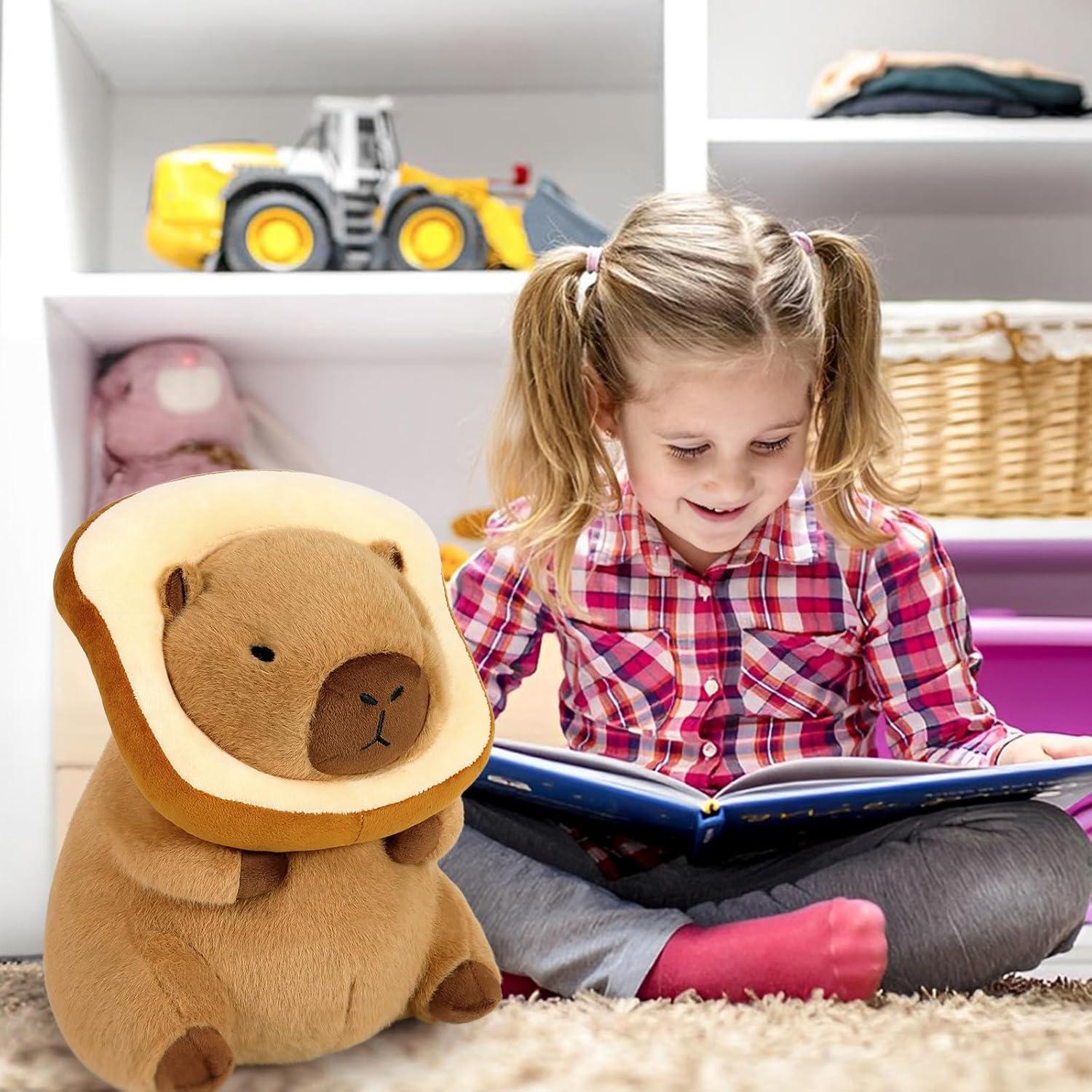 Ditucu Almohada Capibara de Peluche 27.94 cm con Tostada