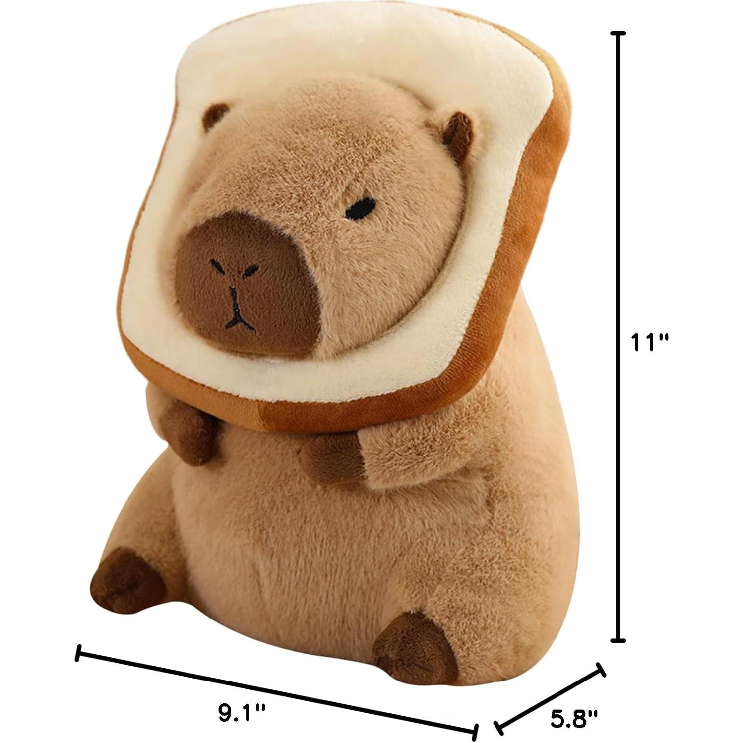 Ditucu Almohada Capibara de Peluche 27.94 cm con Tostada