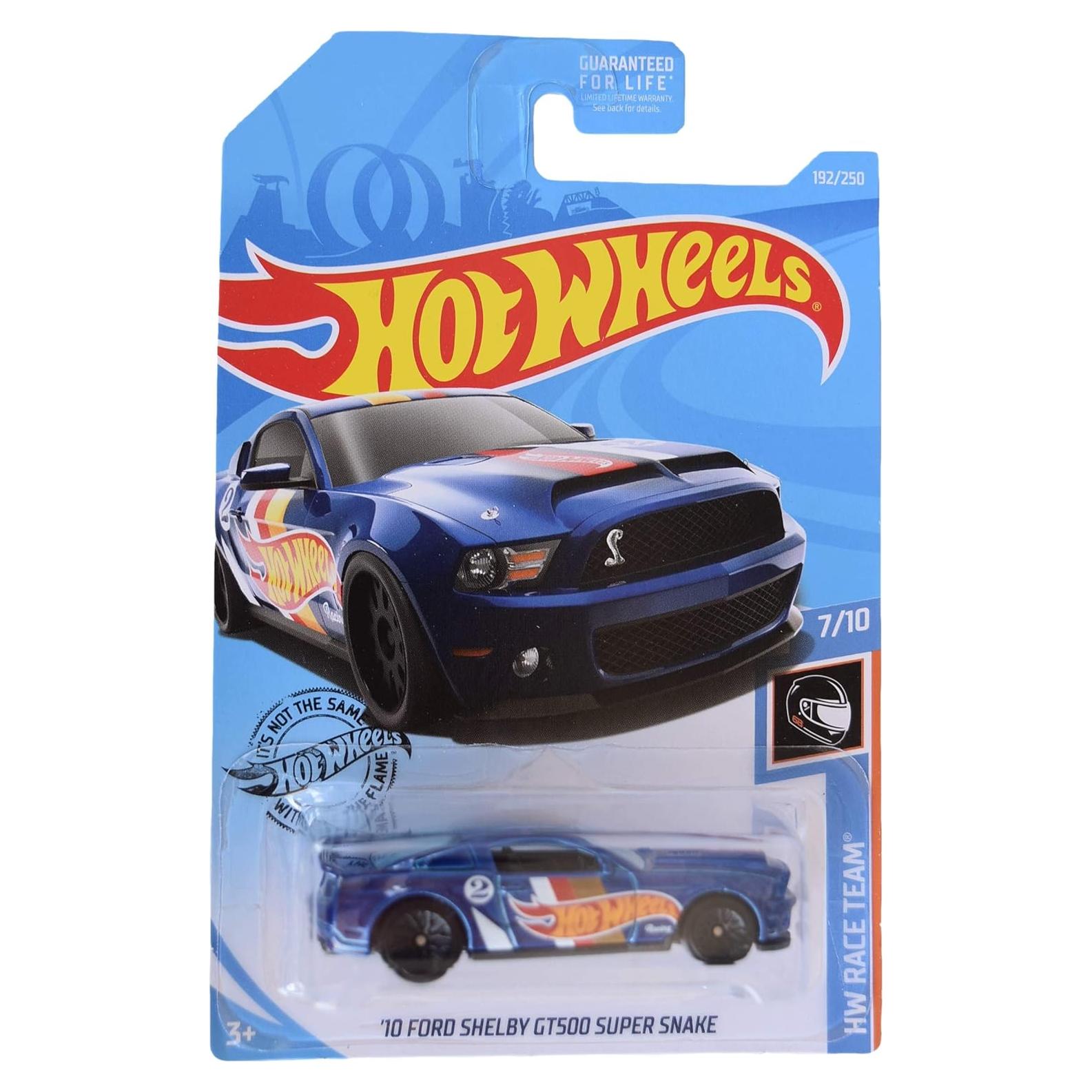 Hot Wheels Equipo de Carreras 10 Ford Shelby GT500 Azul