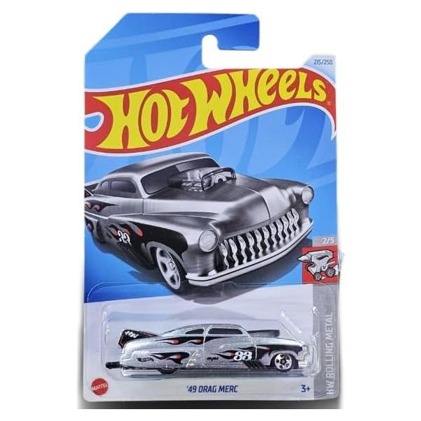 Hot Wheels 49 Drag Merc 1:64 Metal Rodante Plata