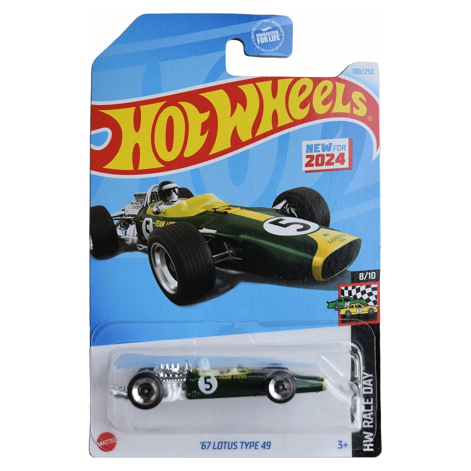 Hot Wheels 67 Lotus Type 49 Escala 1:64 Verde
