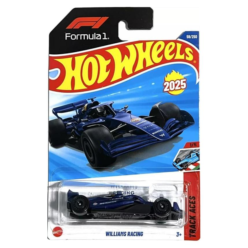 Coche Diecast Hot Wheels Williams Racing 1:64 Azul Track Aces
