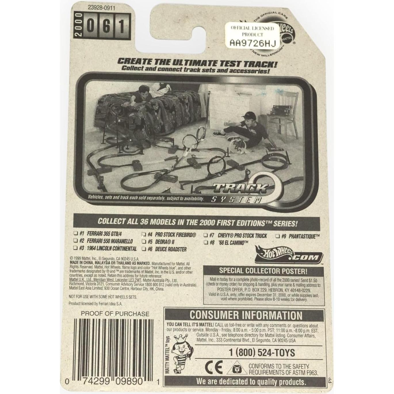 Coche de Fundición Hot Wheels Ferrari 365 GTB/4 Rojo 1:64