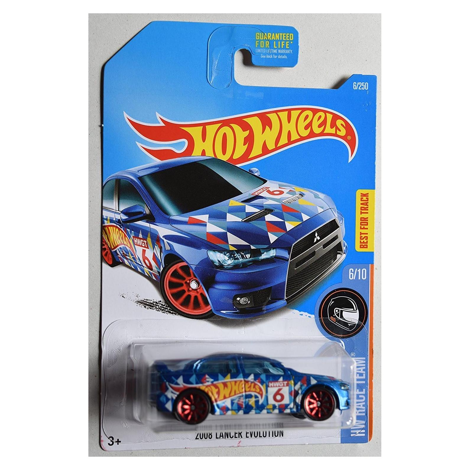 Hot Wheels 2016 Mitsubishi Lancer Evolution 1:64 Azul