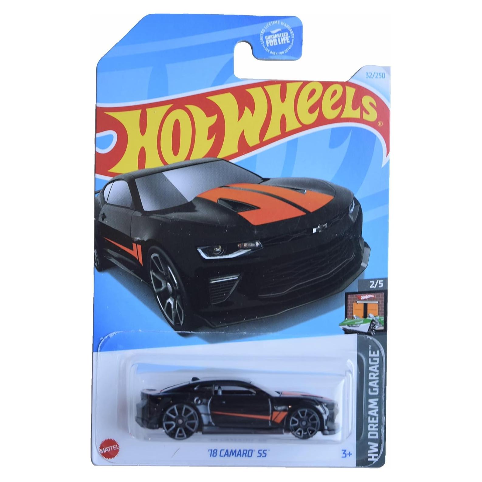Auto a Escala 1:64 Hot Wheels Camaro SS 2018 Negro