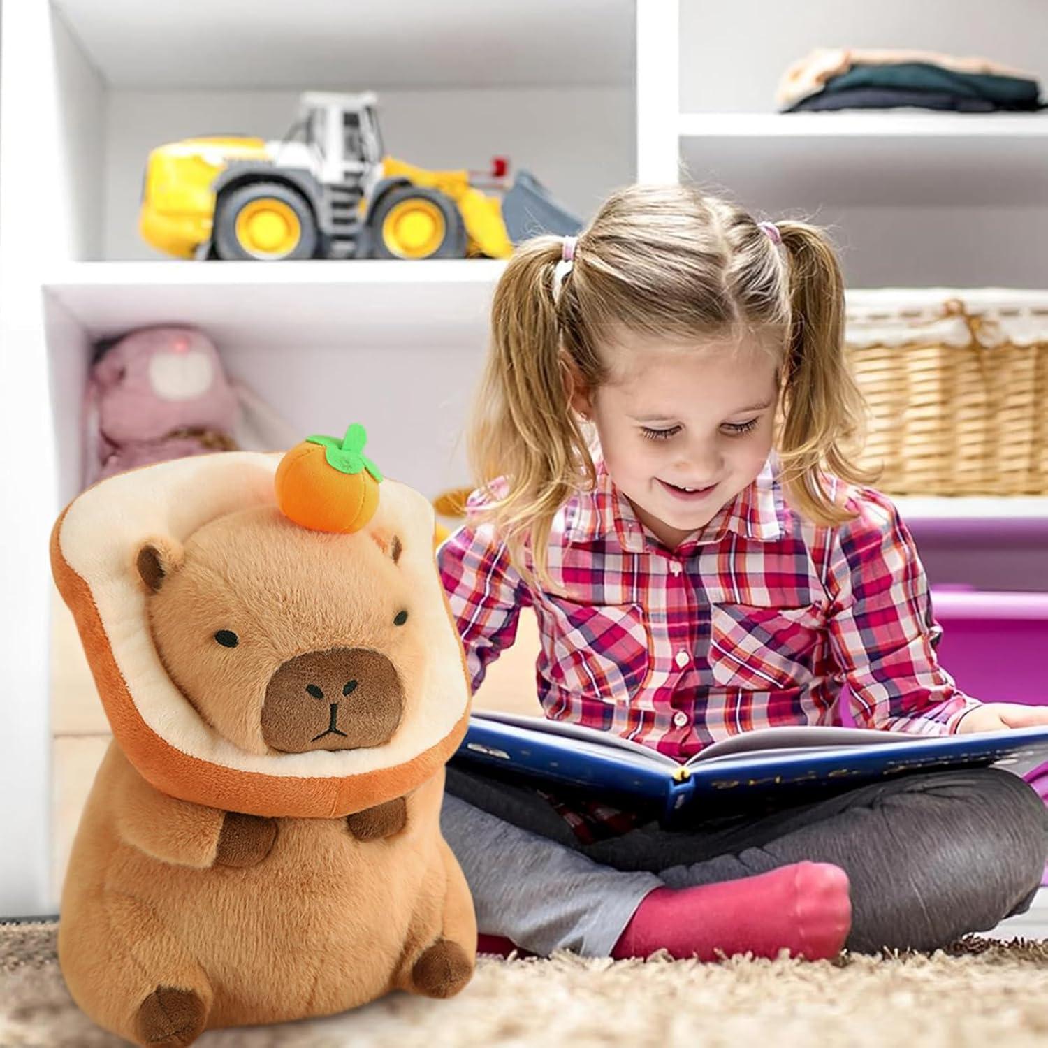 Cojín de Capibara Naranja Ditucu 27.94 cm Peluche Creativo