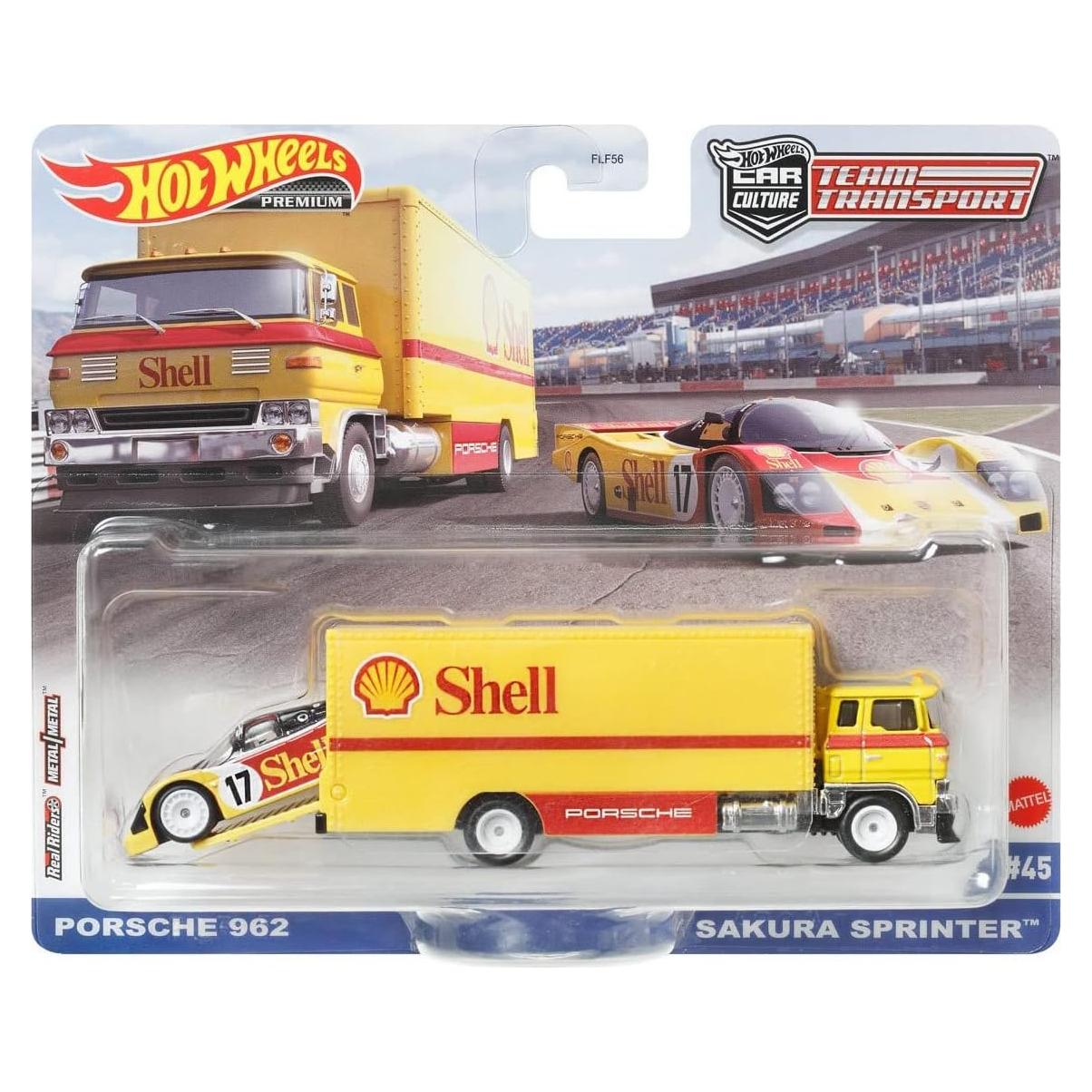 Hot Wheels Porsche 962 Sakura Sprinter - Transporte de Equipo