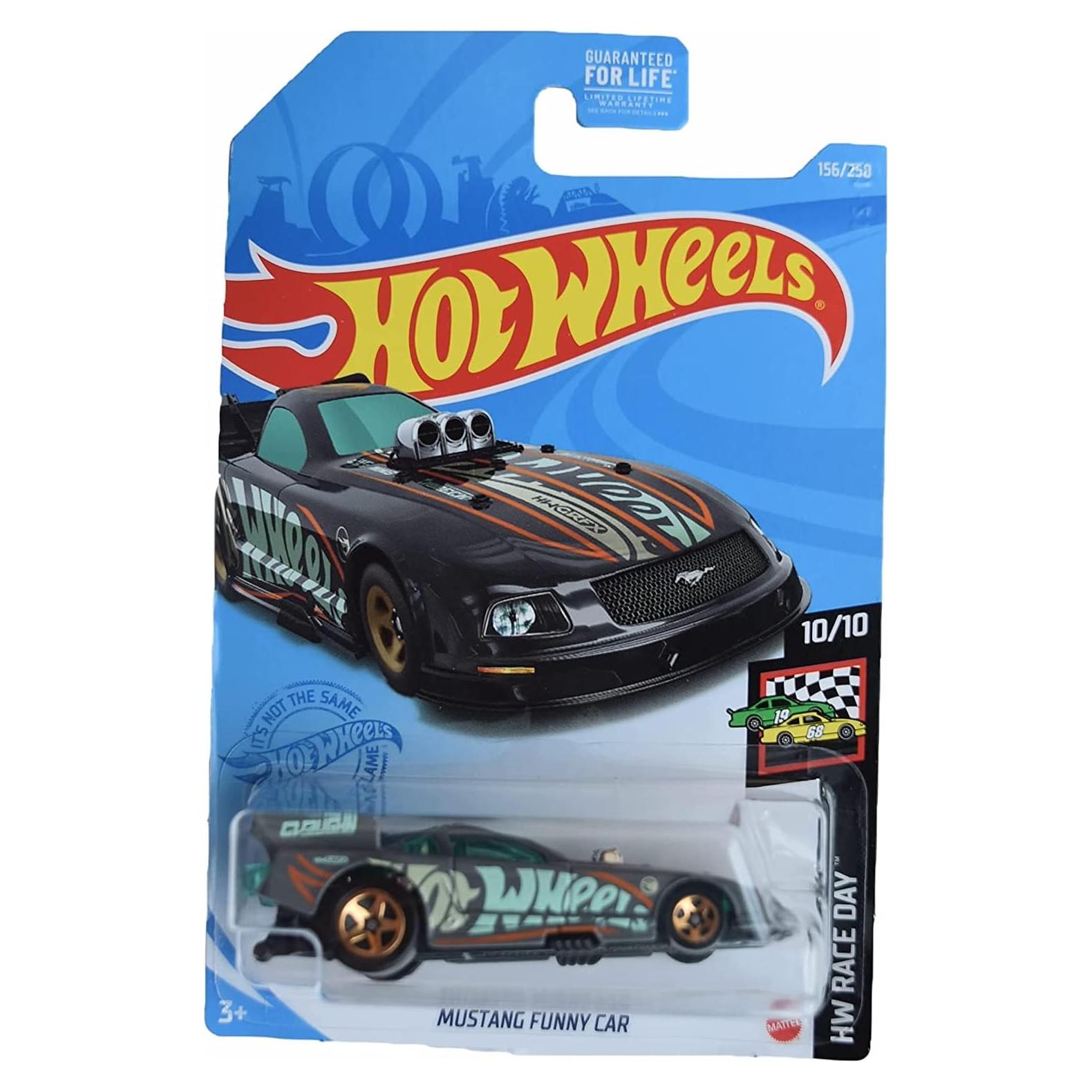 Hot Wheels Mustang Funny Car 1:64 Mattel Gris 156/250
