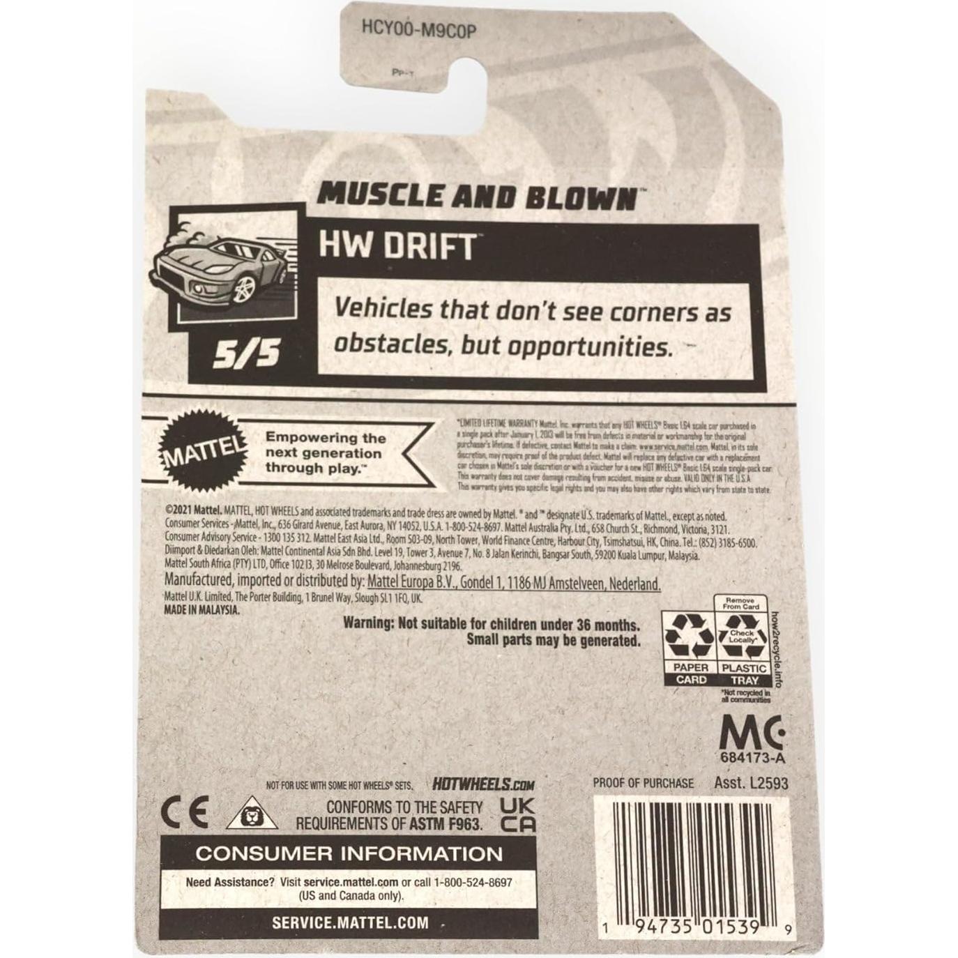 Hot Wheels 2022 Muscle and Blown Treasure Hunt 1:64 Die Cast