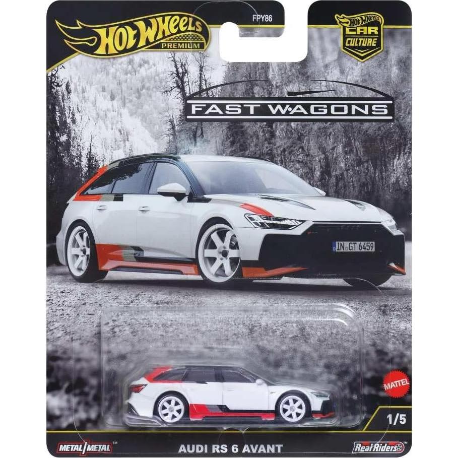 Hot Wheels Audi RS 6 Avant Premium 1:64 para Niños 3+