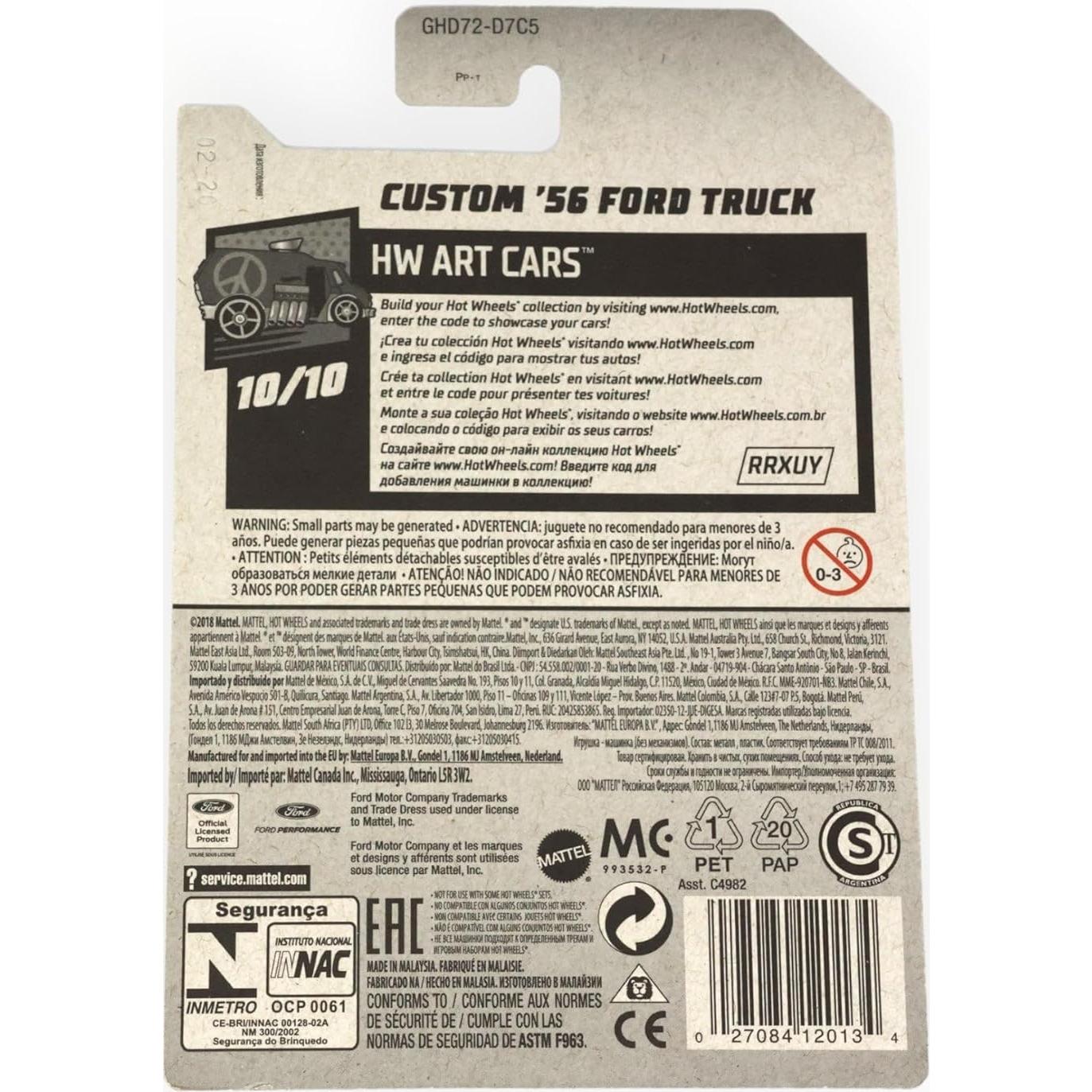 Hot Wheels Camión Ford '56 Personalizado 1:64 - Mattel