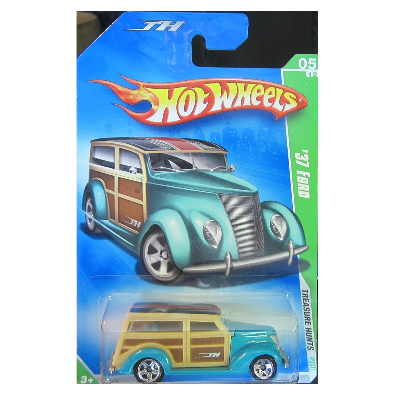 Hot Wheels 2009 Caza del Tesoro Ford '37 1:64 Azul