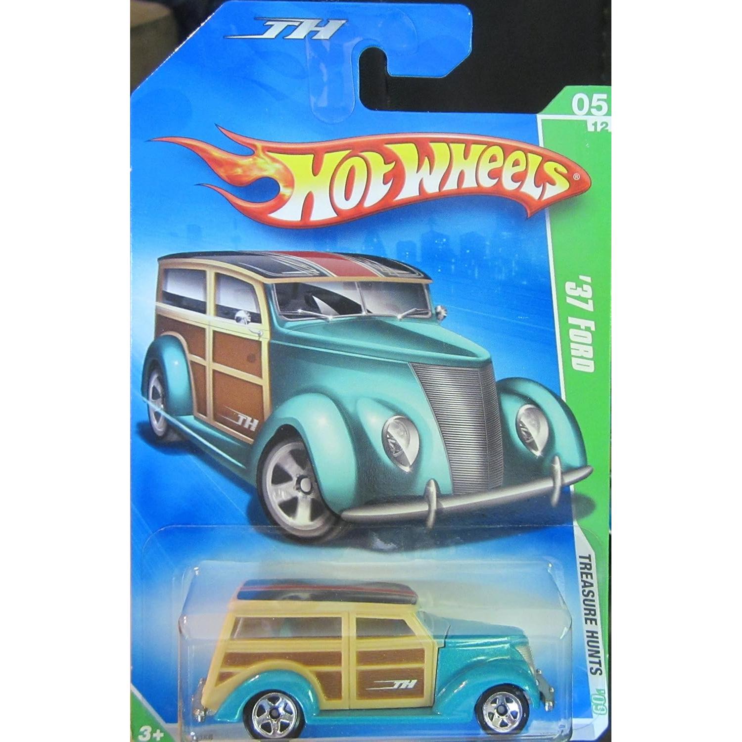 Hot Wheels 2009 Caza del Tesoro Ford '37 1:64 Azul