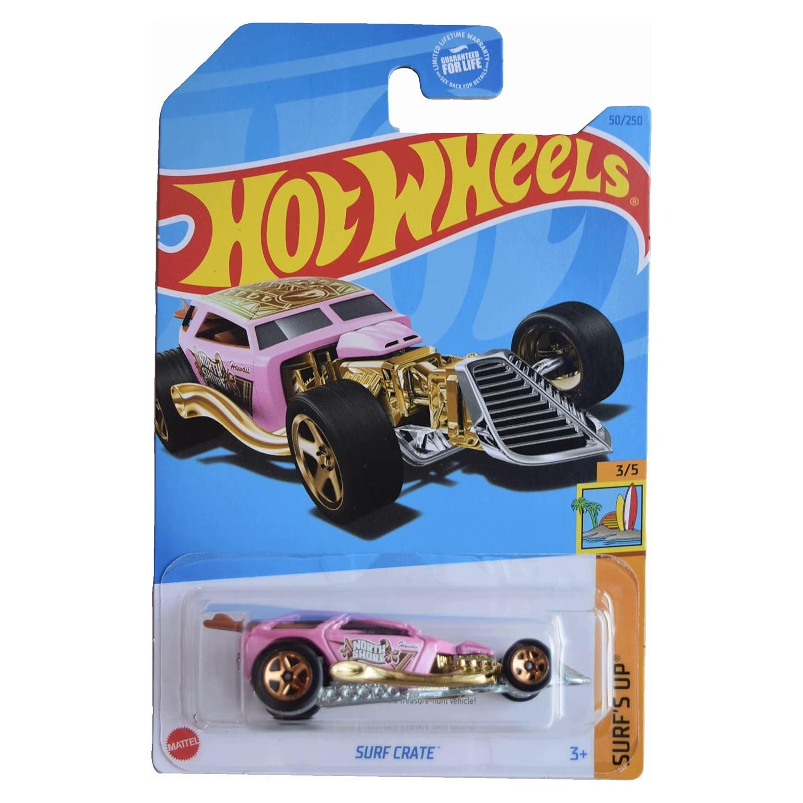 Hot Wheels Surf Crate Treasure Hunt 1:64 Rosa