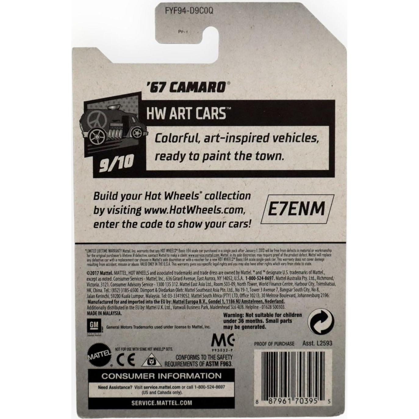 Hot Wheels Caza del Tesoro 2019 Camaro '67 Diecast 73g