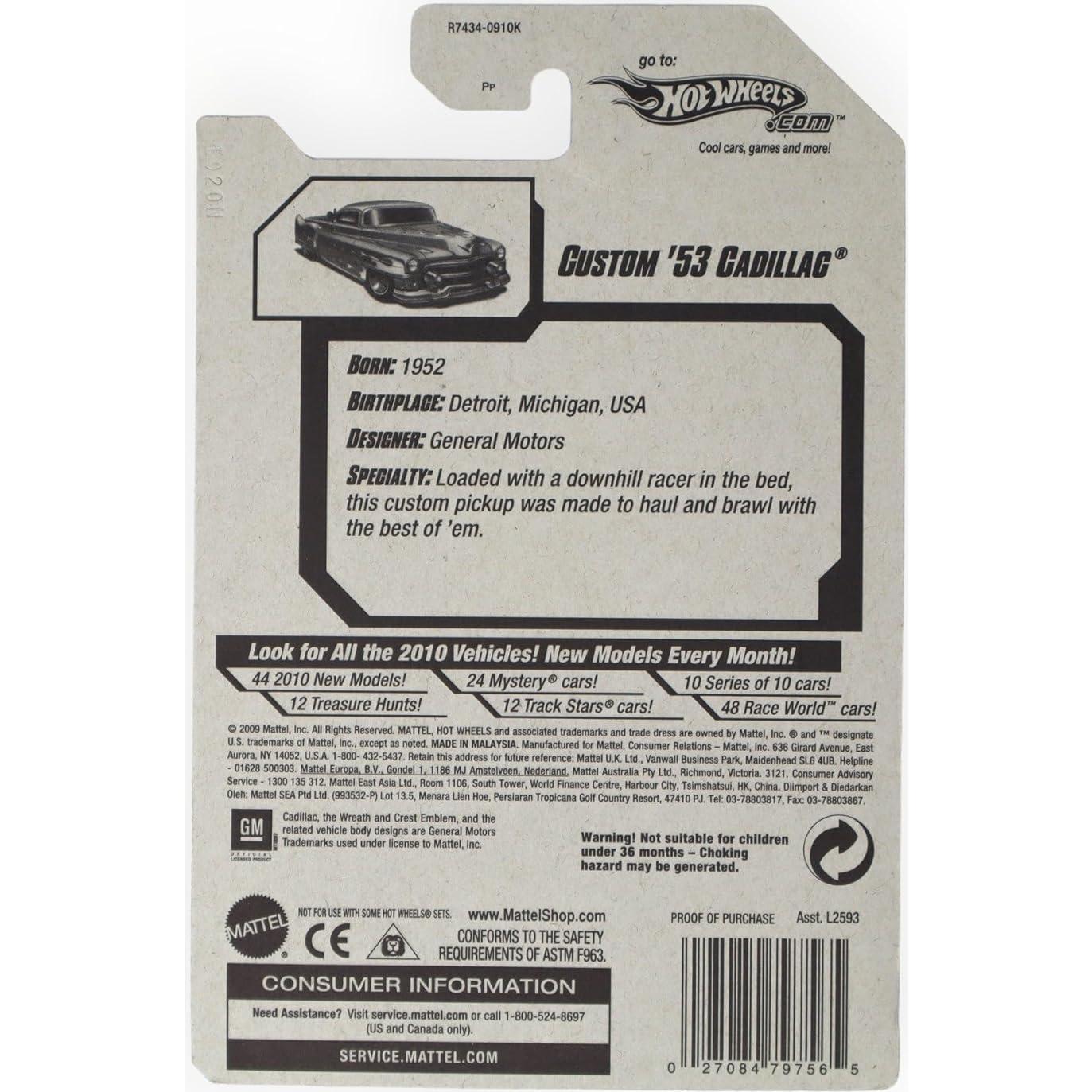 Hot Wheels 2010 Caza del Tesoro Cadillac '53 Personalizado