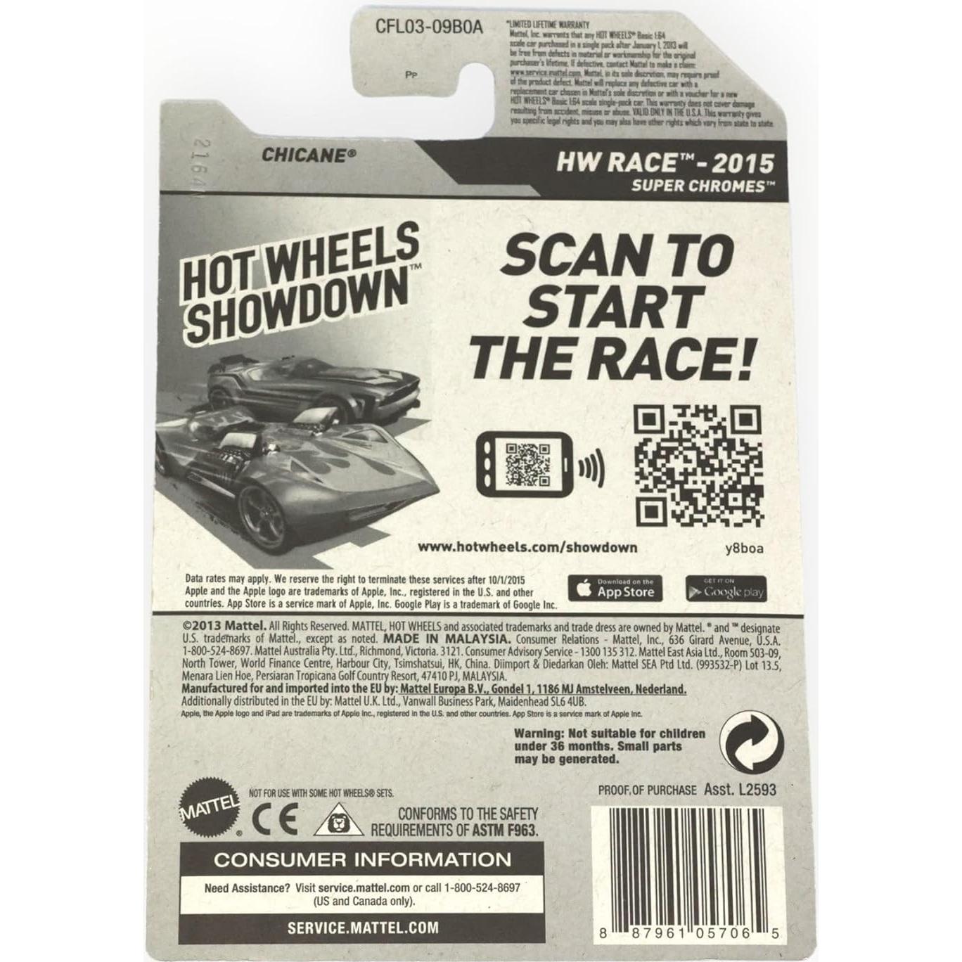 Hot Wheels Caza del Tesoro Chicane 2015 162/250 Cromado