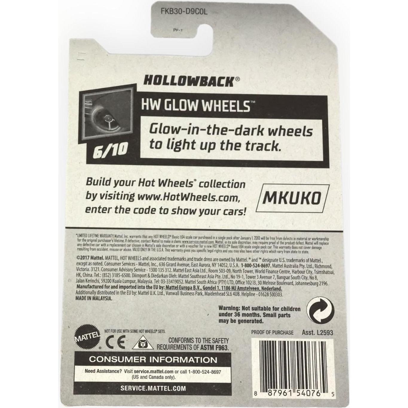 Hot Wheels Hollowback Glow Wheels 1:64 Mattel