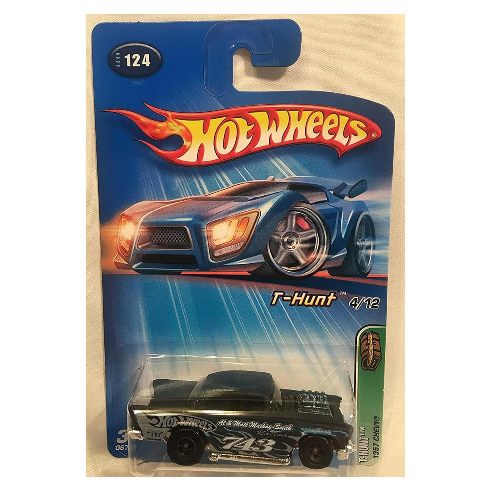 Hot Wheels 2005 Caza del Tesoro 1:64 Chevy 1957 Negro