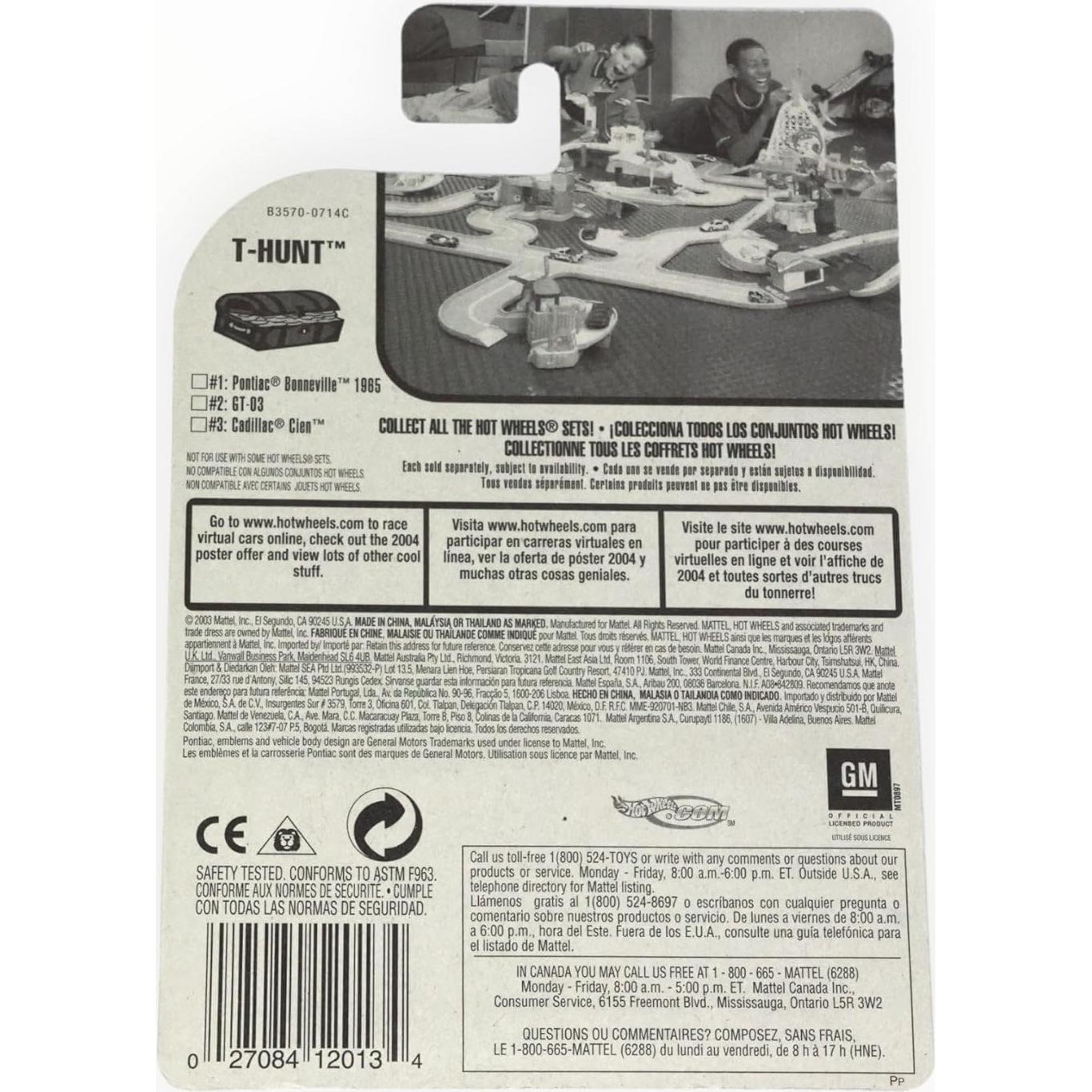 Hot Wheels 2004 Caza del Tesoro Pontiac Bonneville Púrpura 1:64