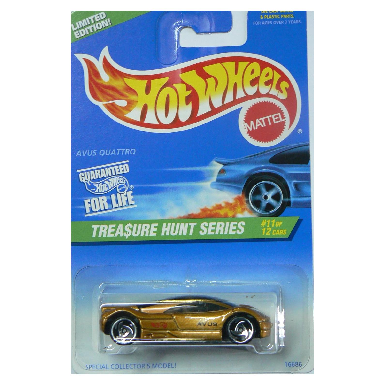 Hot Wheels Avus Quattro 1997 Caza del Tesoro 1:64 Edición Limitada