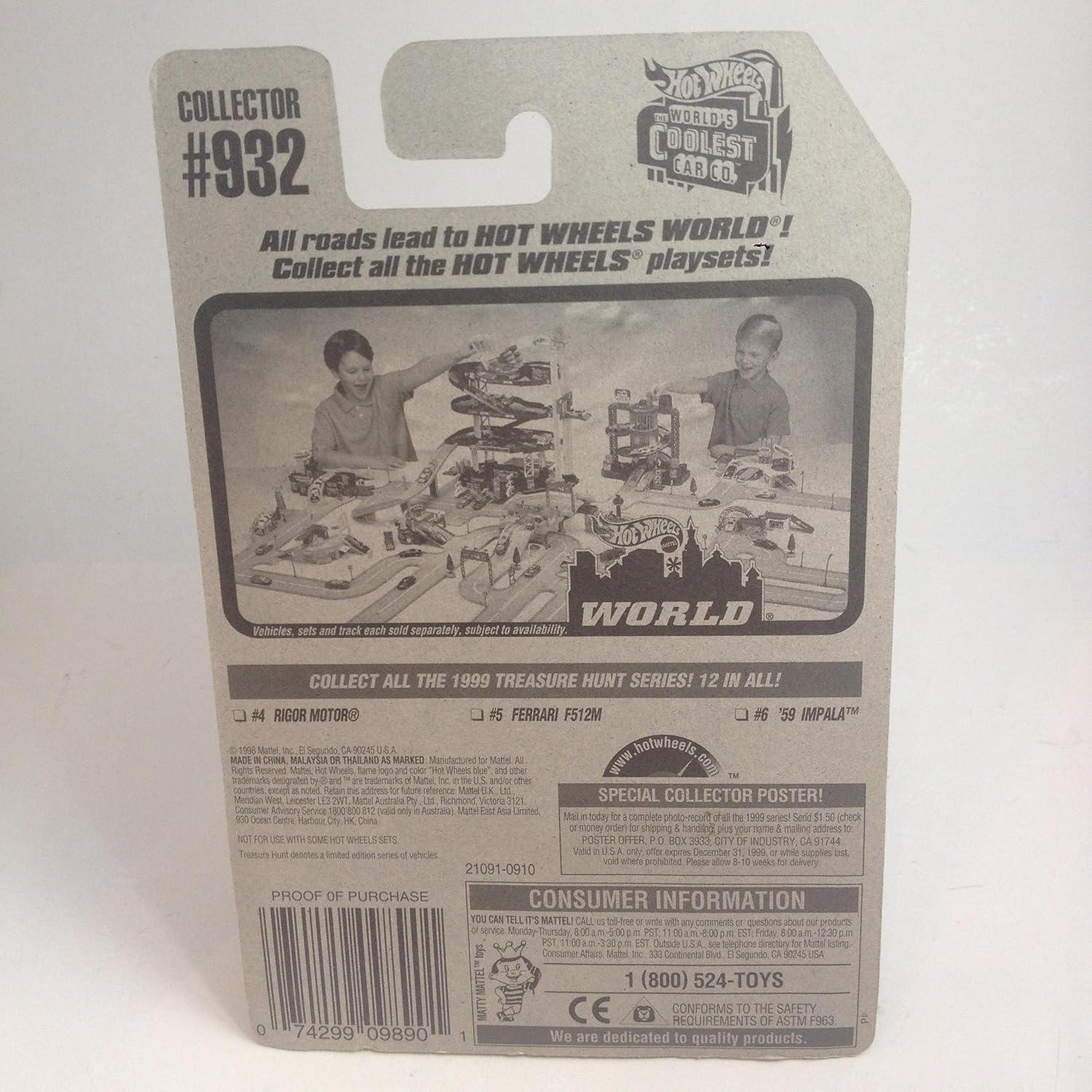 Hot Wheels Rigor Motor Verde Lima Edición Limitada 1999