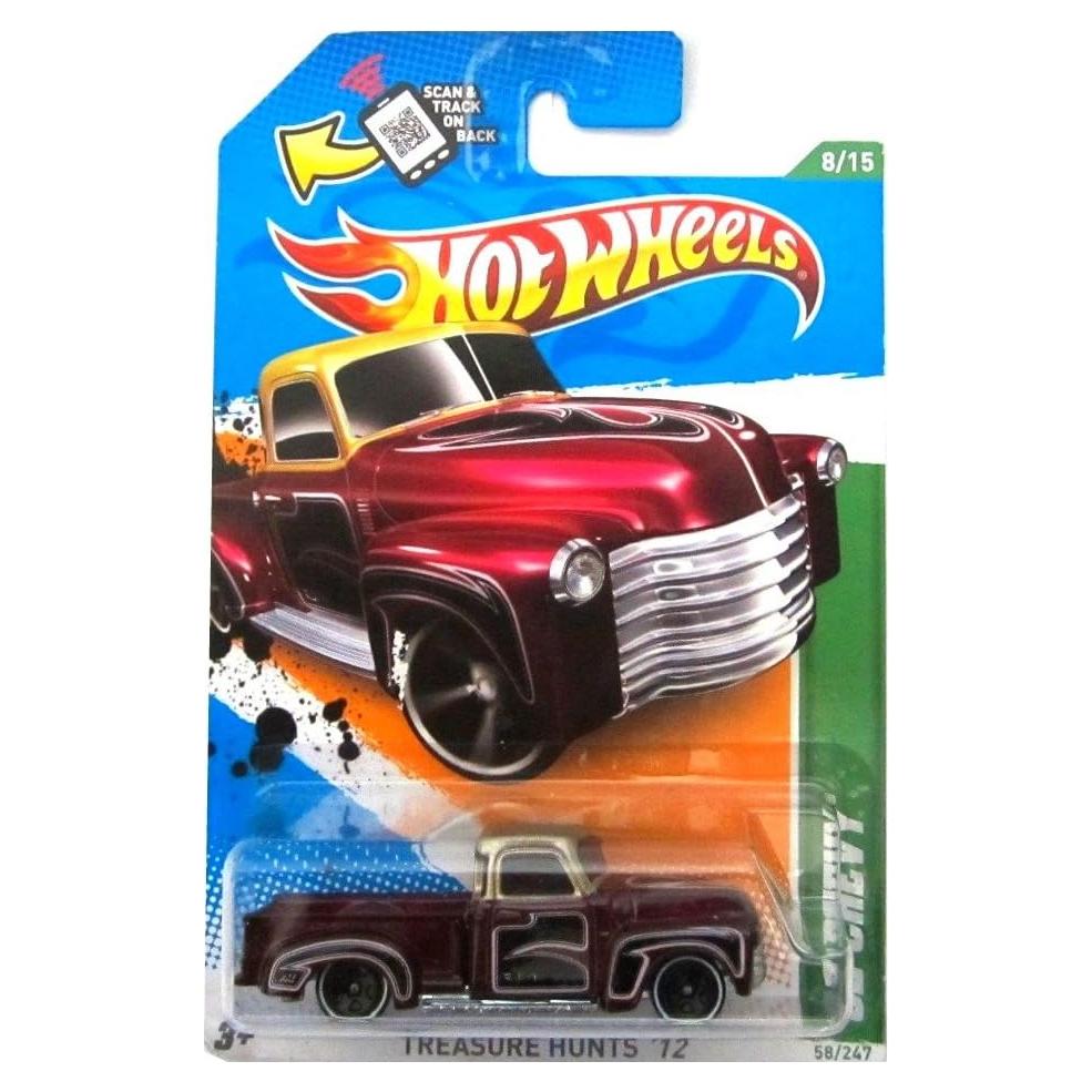 Hot Wheels 2012 Chevy Truck Metalflake Magenta 11.4cm