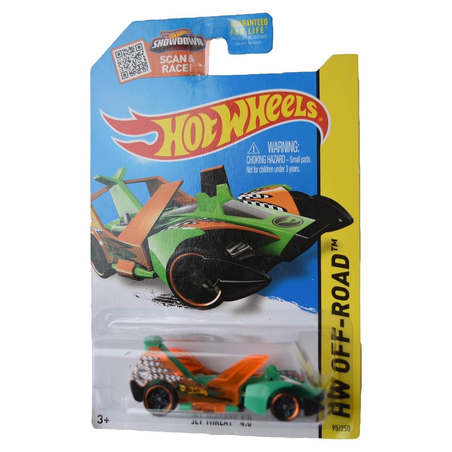 Hot Wheels Off Road Jet Threat 4.0 1:64 Verde/Naranja