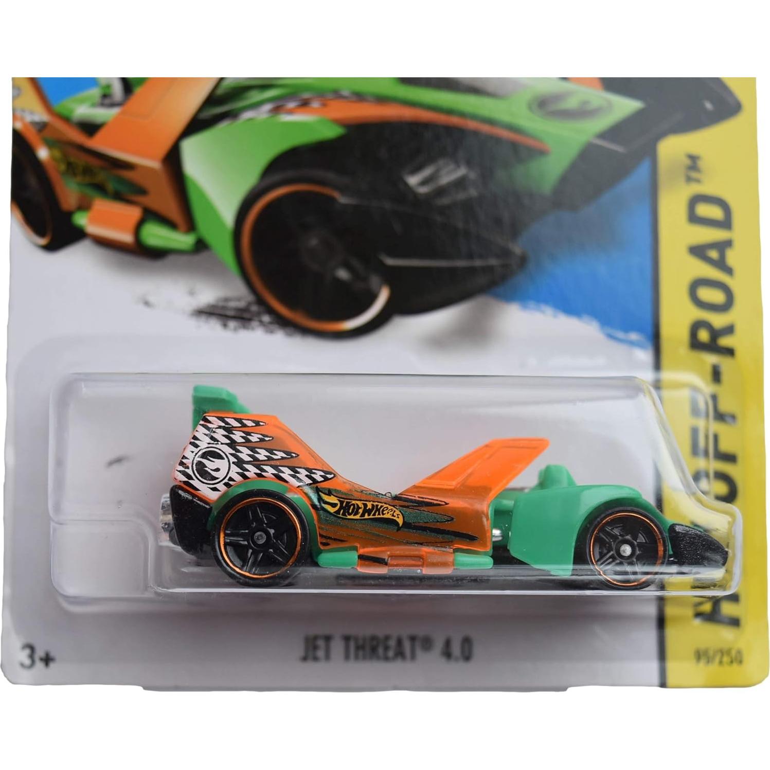 Hot Wheels Off Road Jet Threat 4.0 1:64 Verde/Naranja