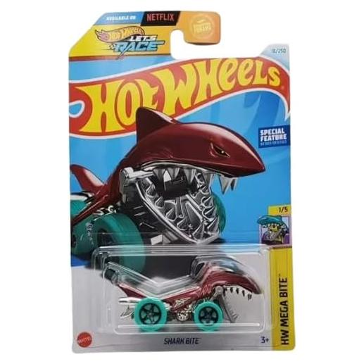 Hot Wheels Mordida de Tiburón Marrón HW Mega Mordida 3/5