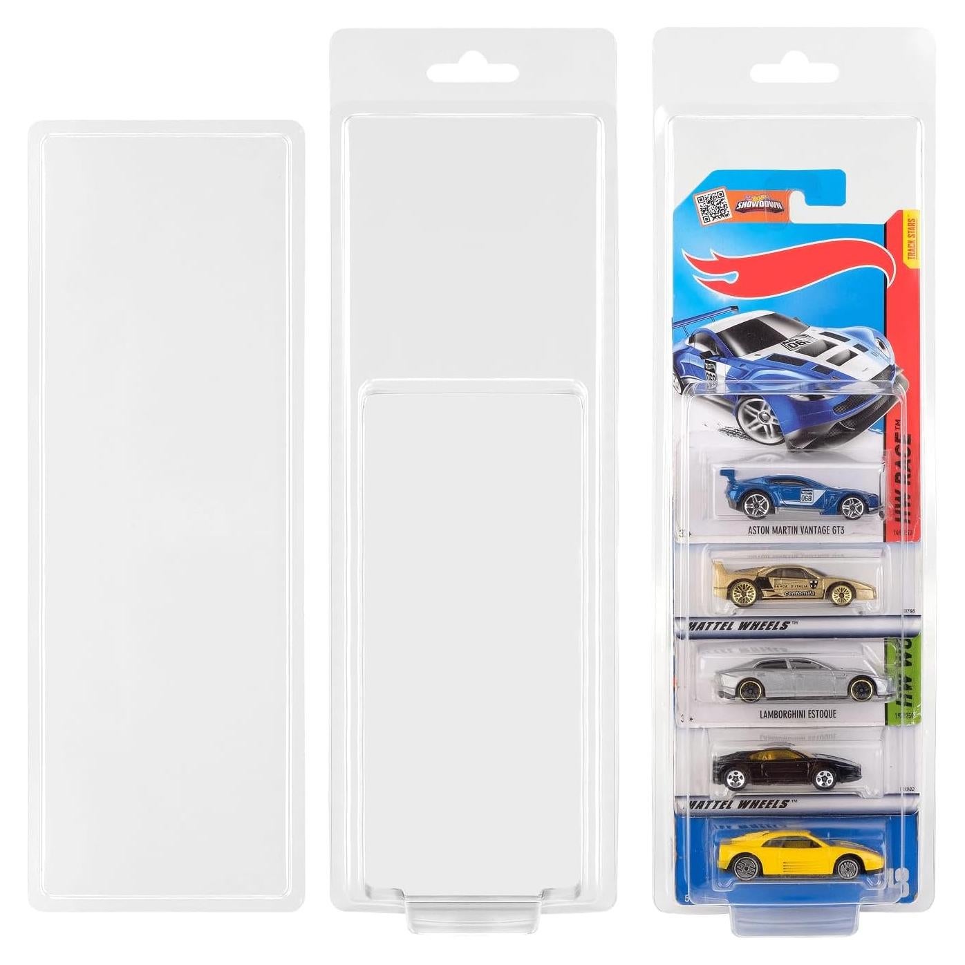 Estuche de Almacenamiento para Hot Wheels - 6 Ranuras - Plástico Transparente