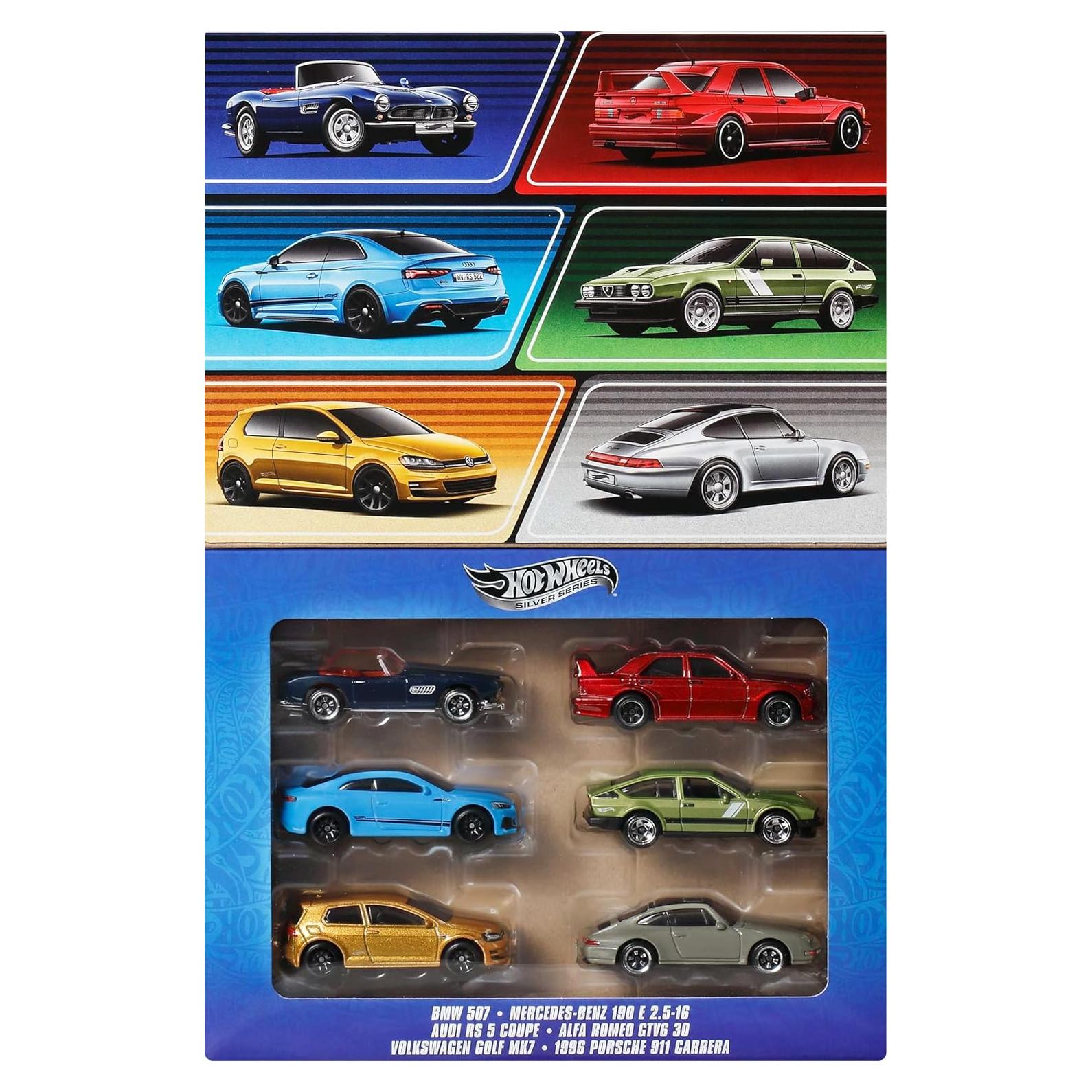 Hot Wheels Multipack Euro Style 1:64 - Set de 6 Autos de Juguete