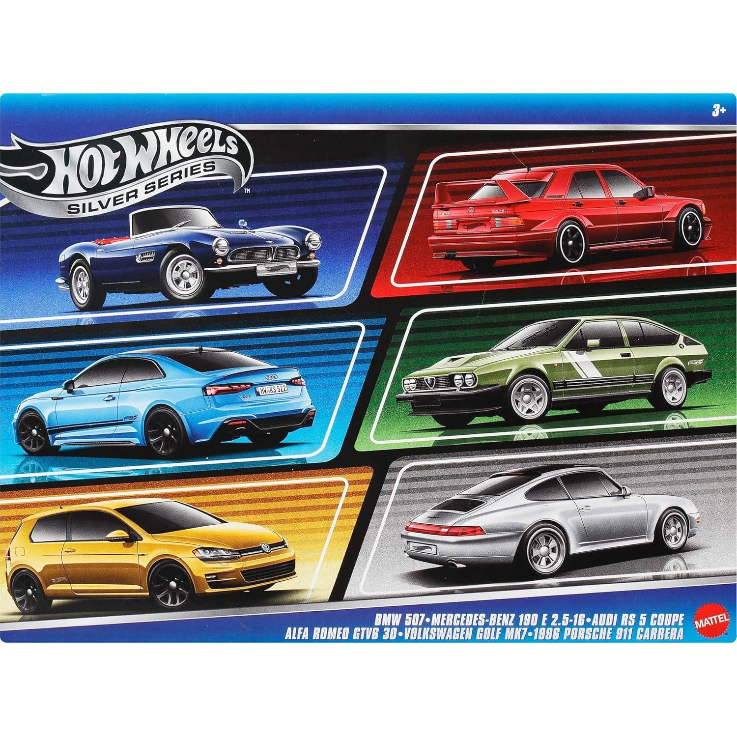 Hot Wheels Multipack Euro Style 1:64 - Set de 6 Autos de Juguete