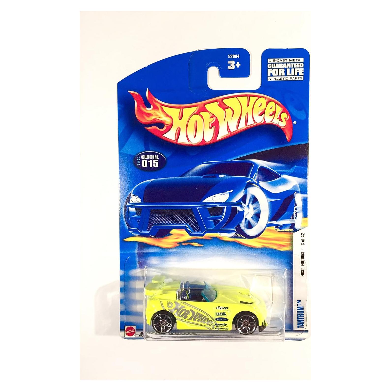 Hot Wheels Mattel 2002 Tantrum 1:64 Escala Amarillo Neon
