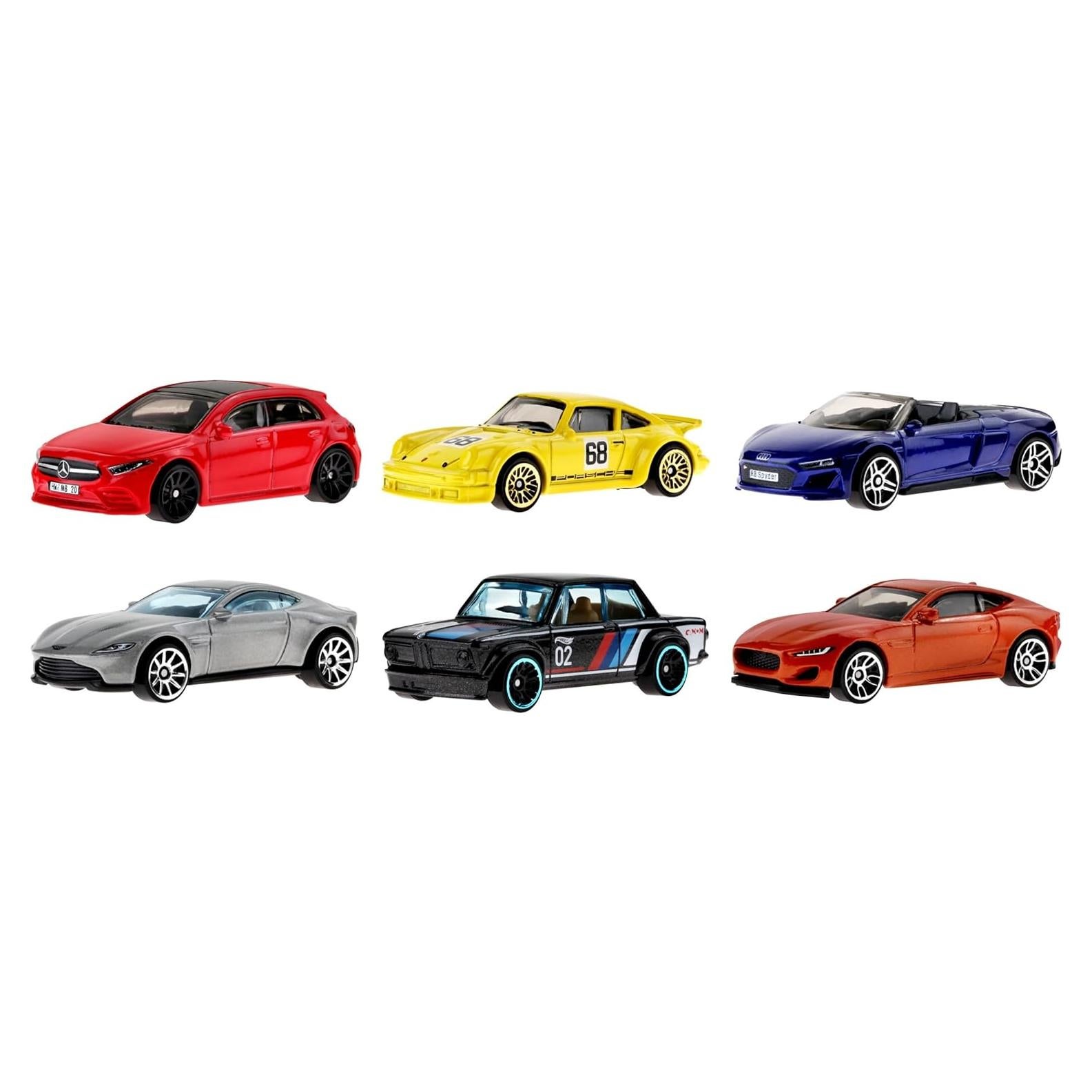 Multipack Hot Wheels Cultura Automotriz Europea - 6 Coches 1:64