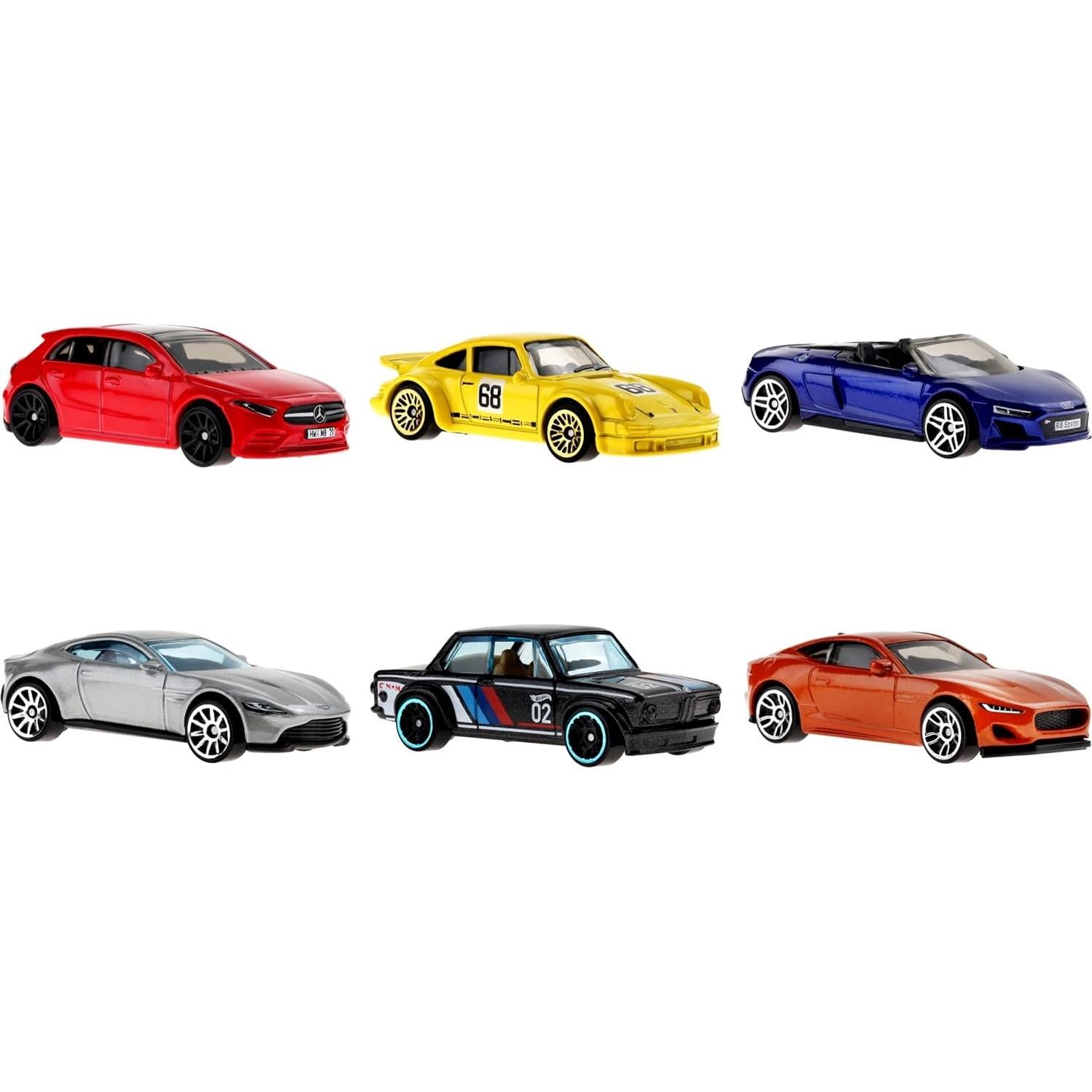 Multipack Hot Wheels Cultura Automotriz Europea - 6 Coches 1:64