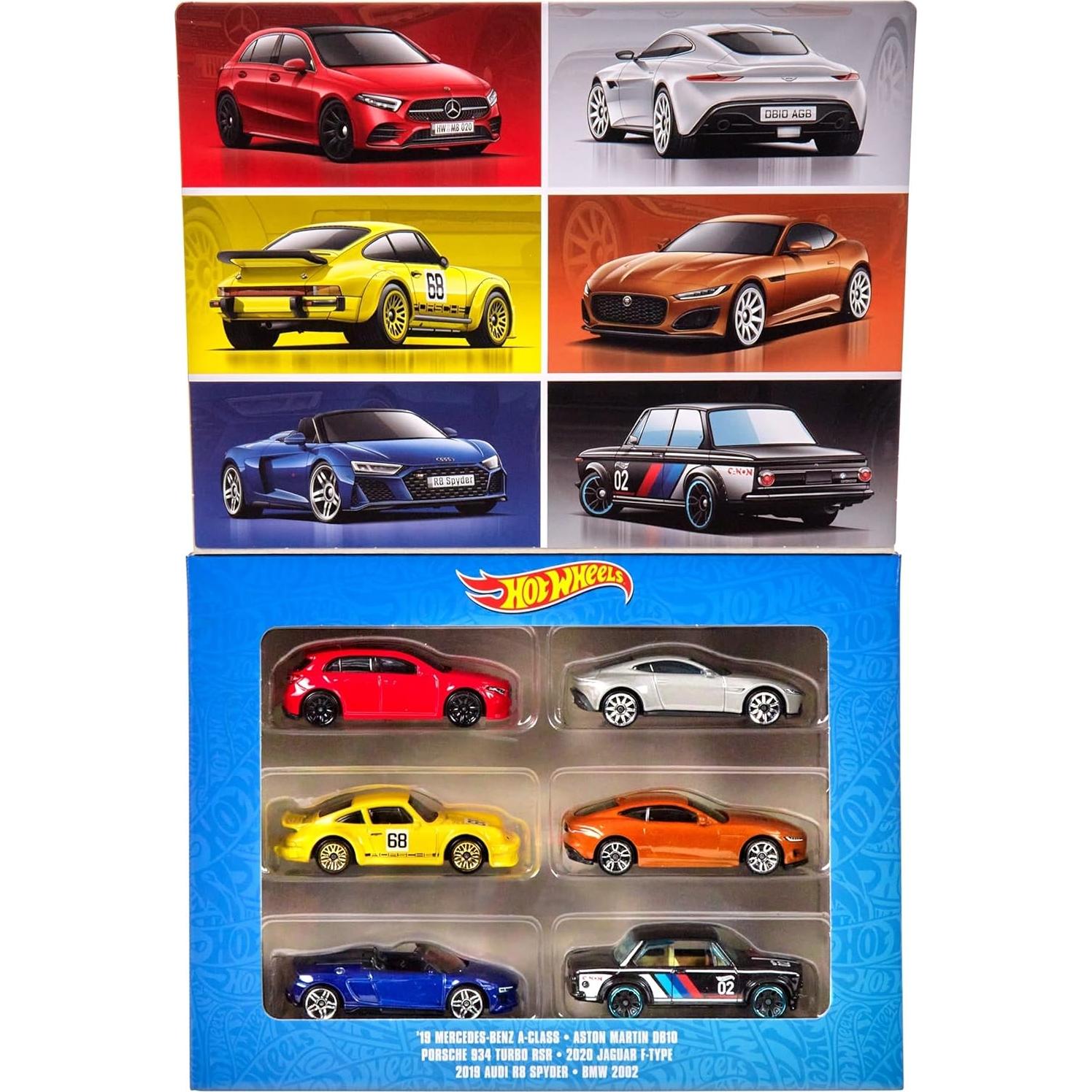 Multipack Hot Wheels Cultura Automotriz Europea - 6 Coches 1:64