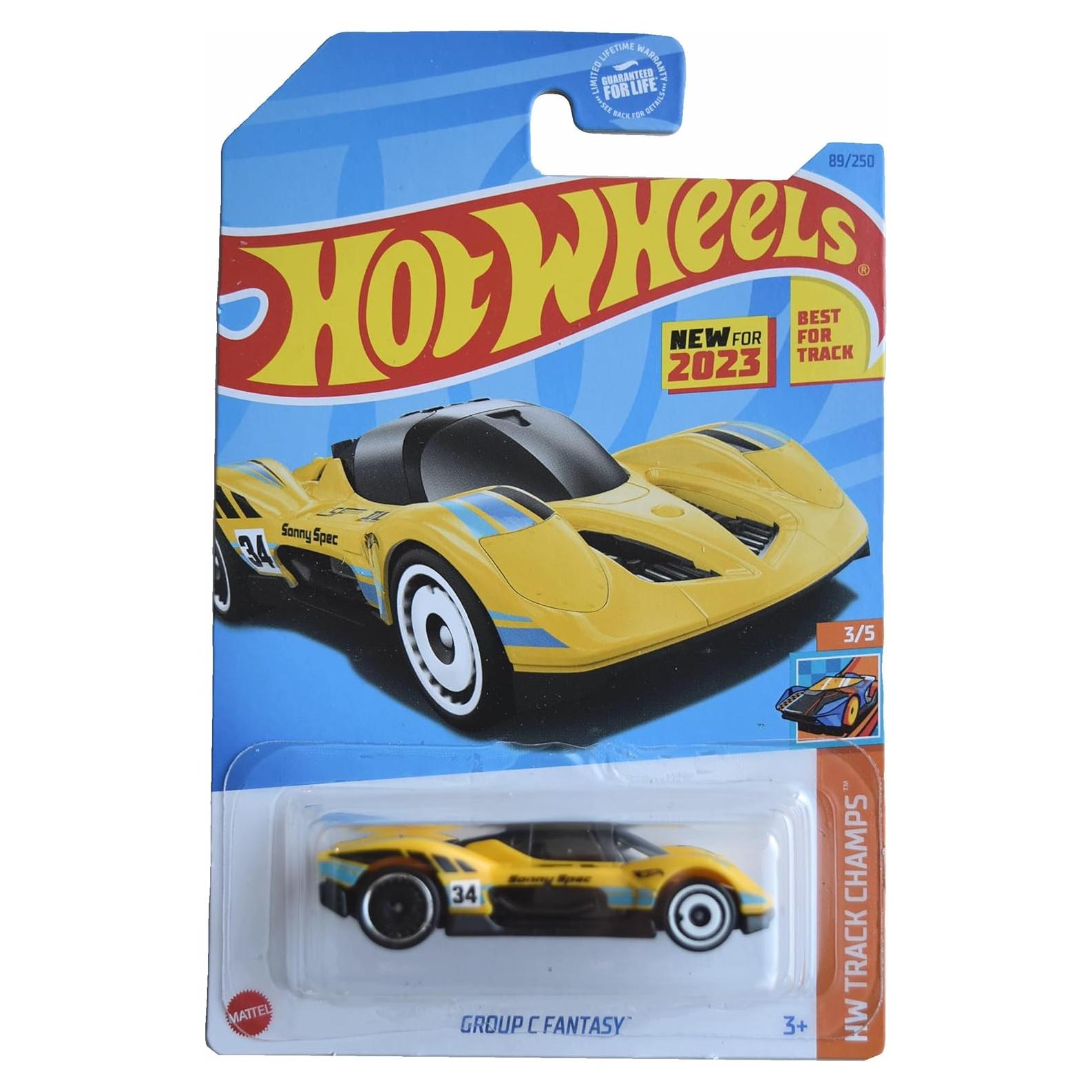 Hot Wheels Coche Fantasía Grupo C 1:64 Mattel Amarillo