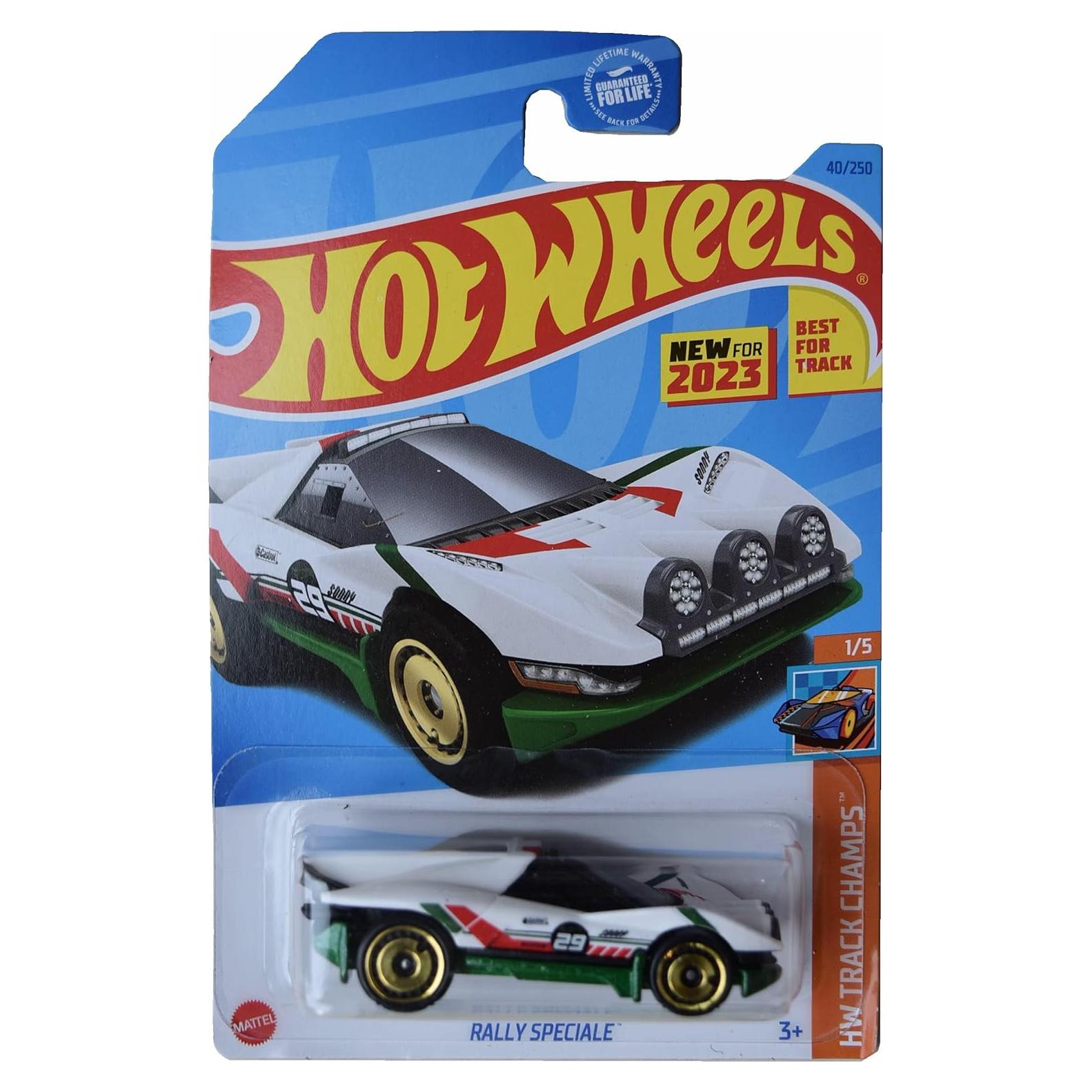 Auto de Juguete Hot Wheels Rally Especial 1:64 Blanco/Verde