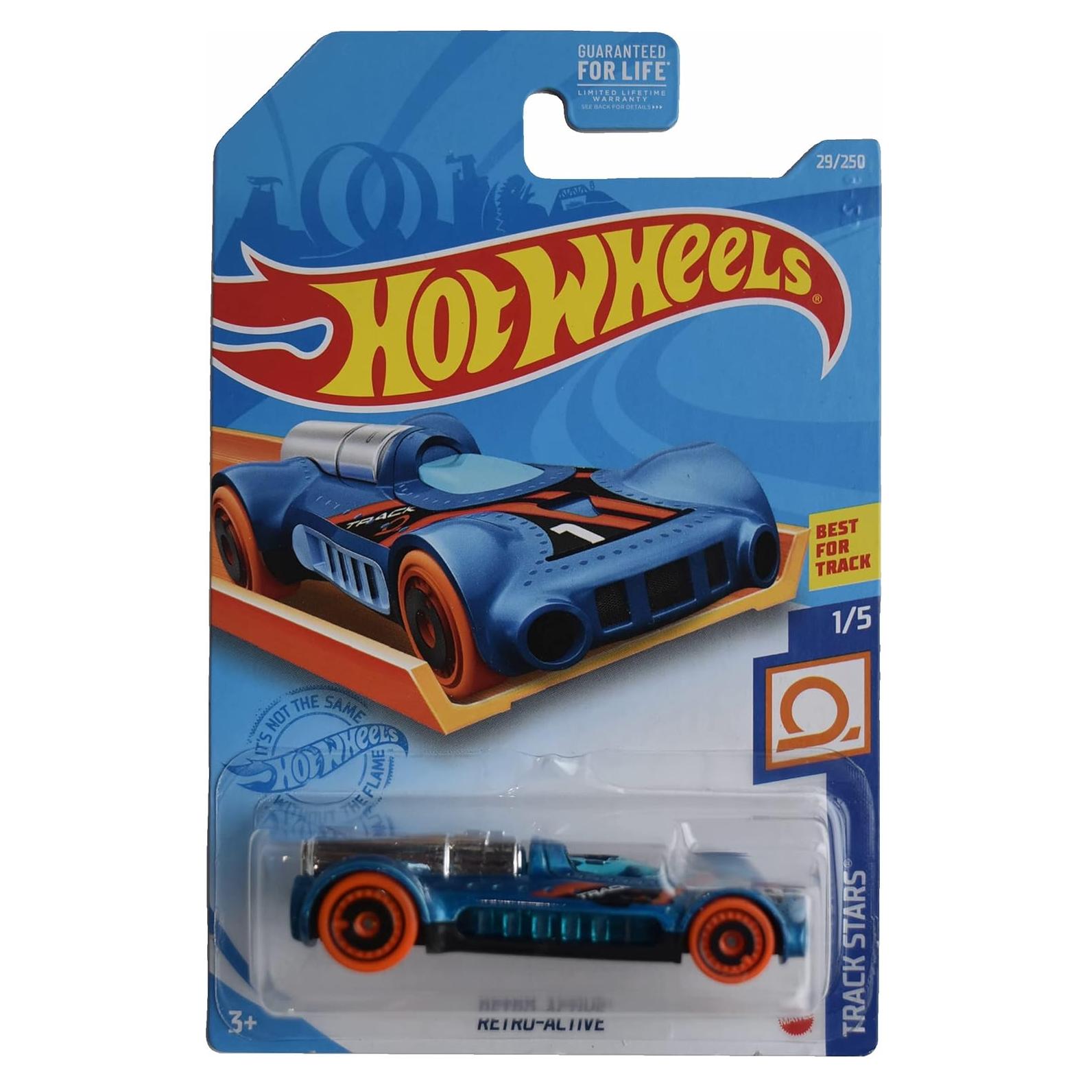 Hot Wheels Retro Activo Estrellas de Pista Azul 1:64