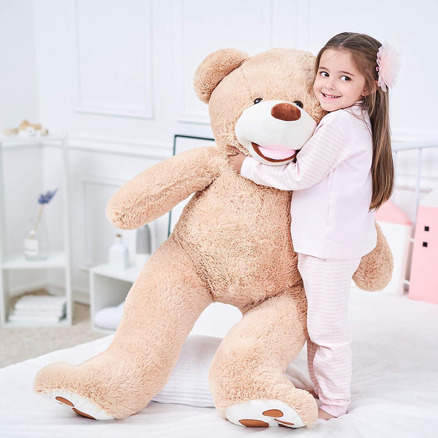 Osito de Peluche Gigante IKASA Marrón 99 cm Suave y Lavable