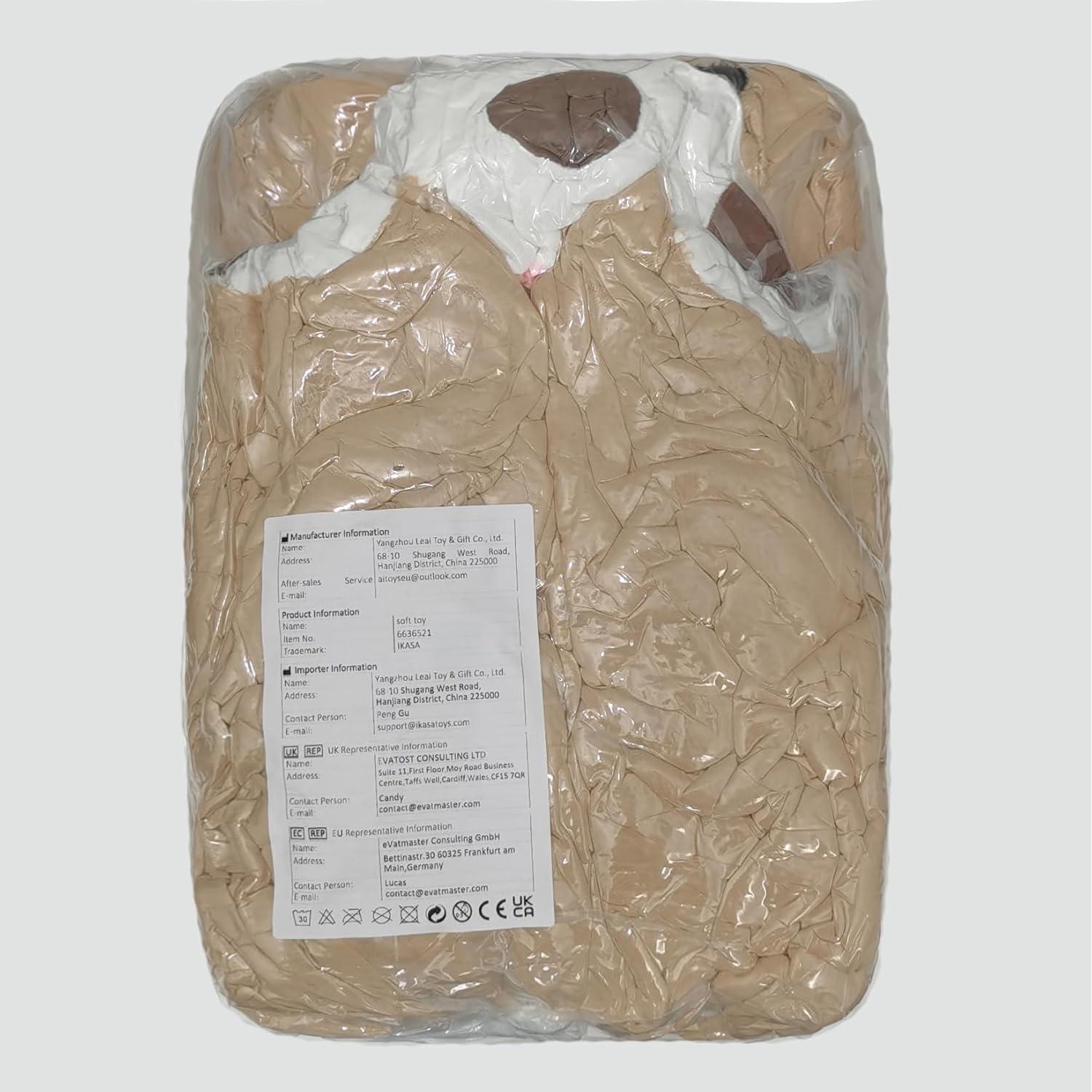 Osito de Peluche Gigante IKASA Marrón 99 cm Suave y Lavable