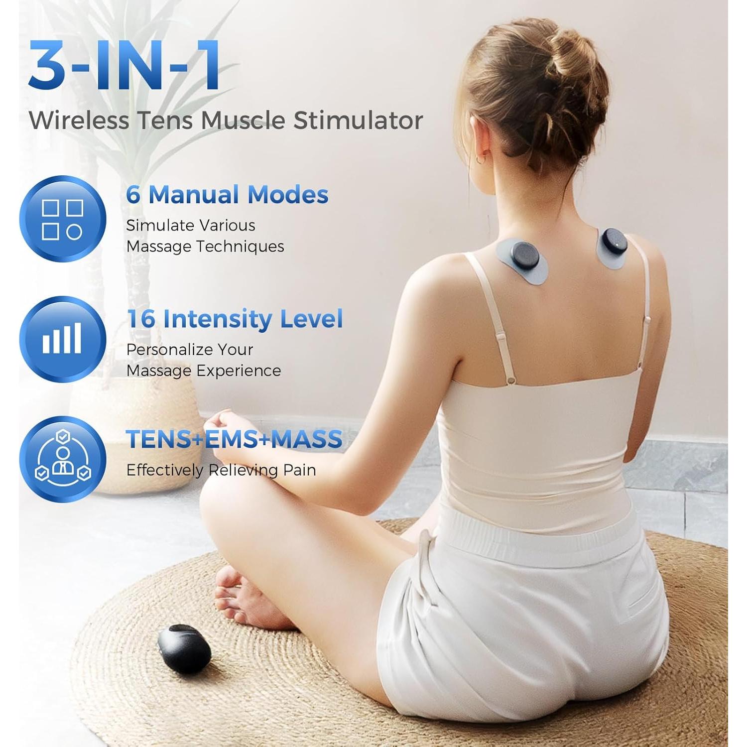 Unidad TENS Inalámbrica KingPavonini U8PRO, Estimulador Muscular