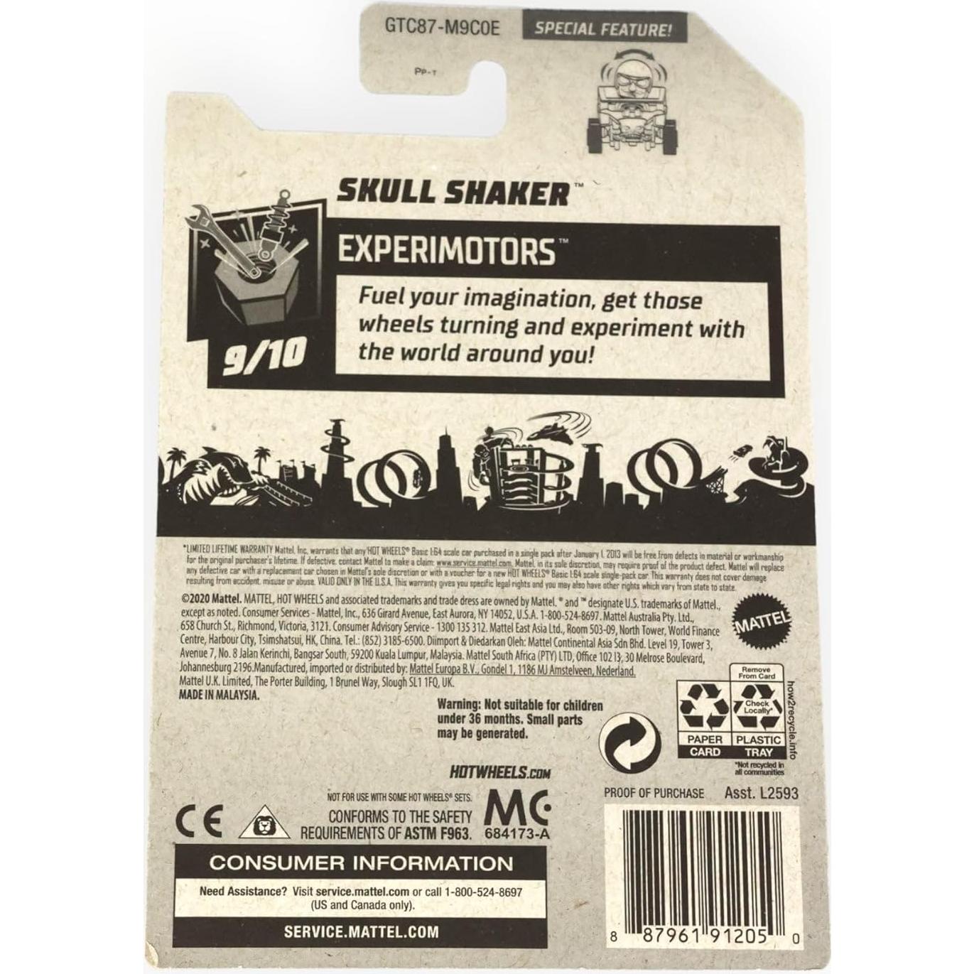 Hot Wheels Skull Shaker 1:64 Mattel - Caza del Tesoro Púrpura