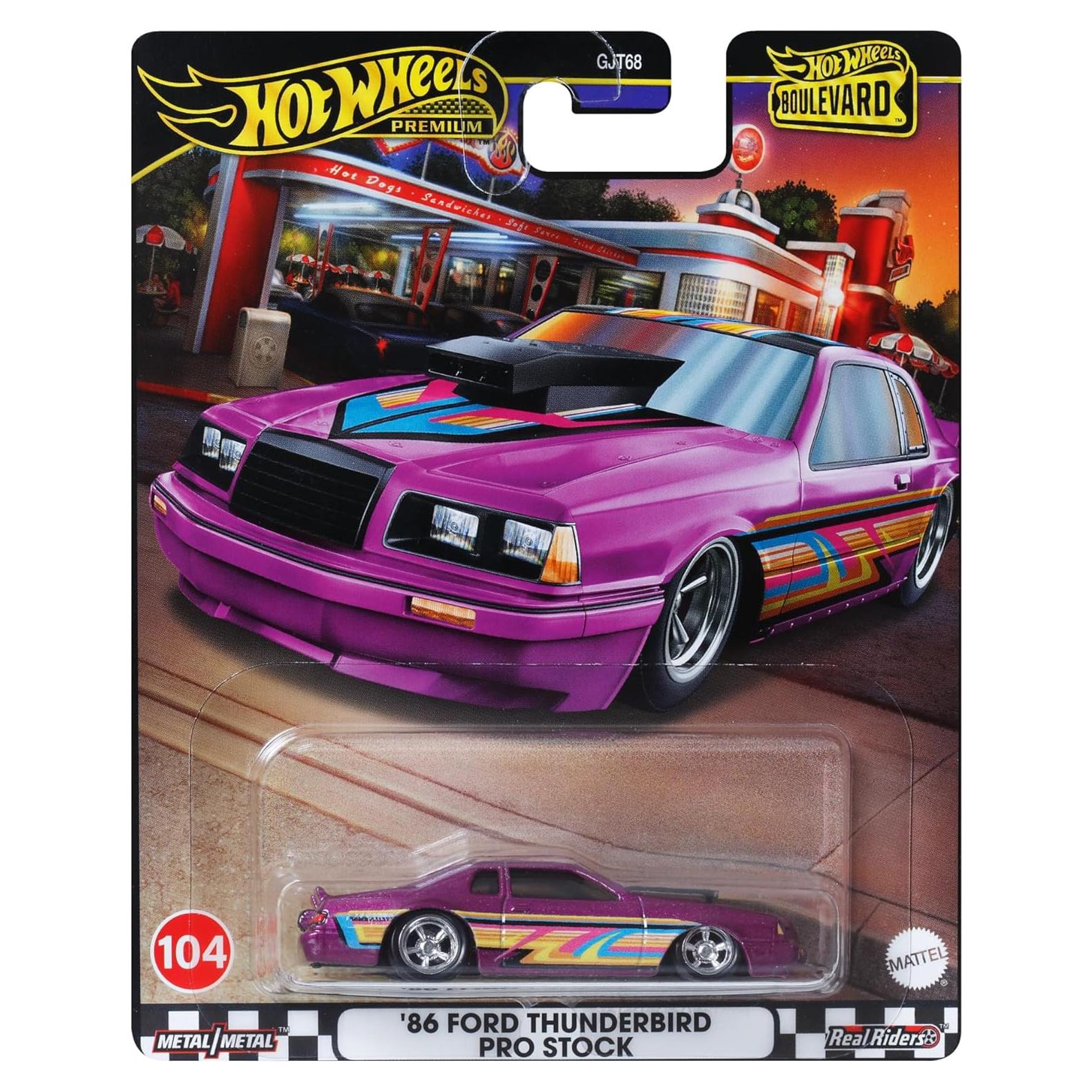 Hot Wheels '86 Ford Thunderbird Pro Stock 1:64 Metal Premium