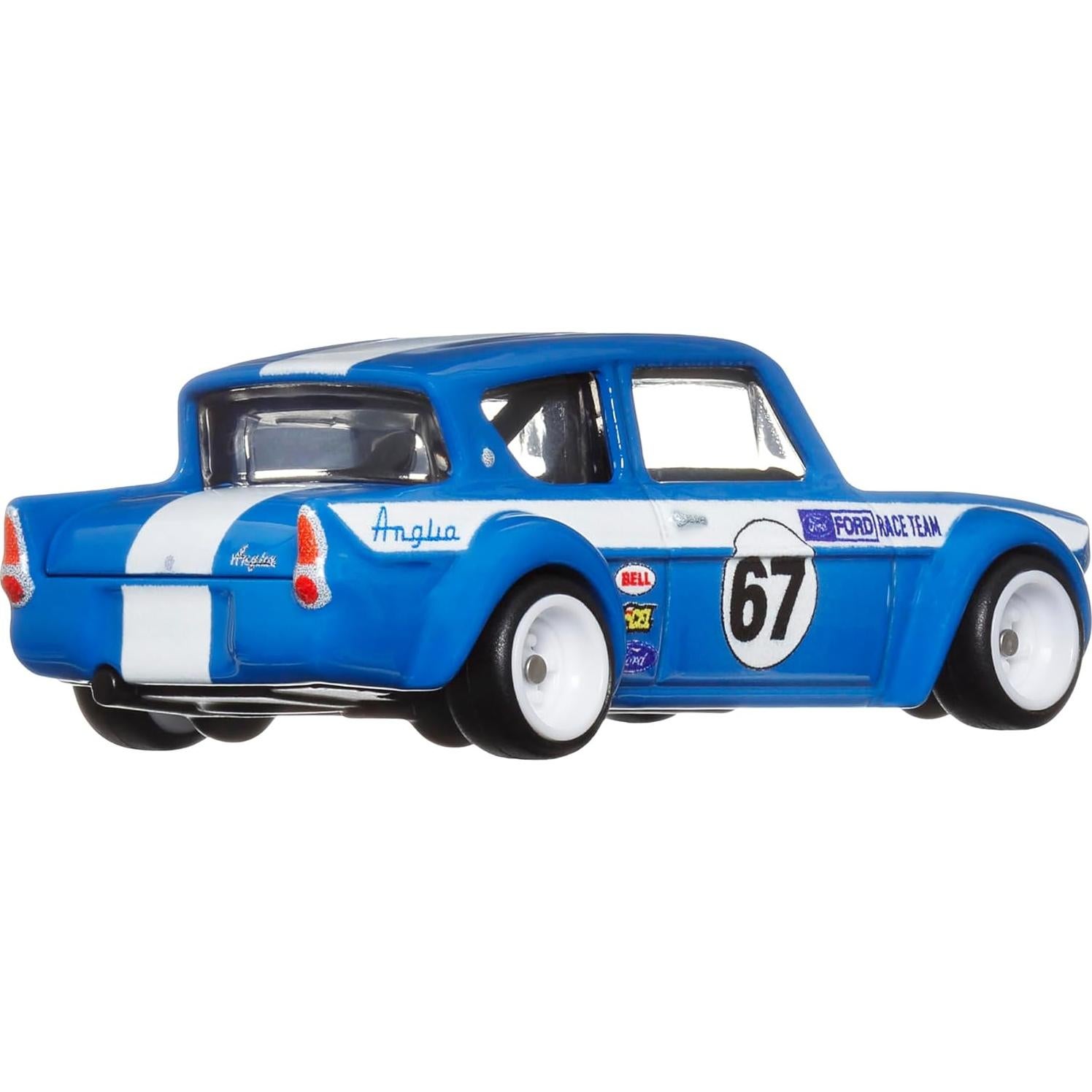 Hot Wheels HKF32 - Mini Coche 67 Ford Anglia Racer 4.5cm