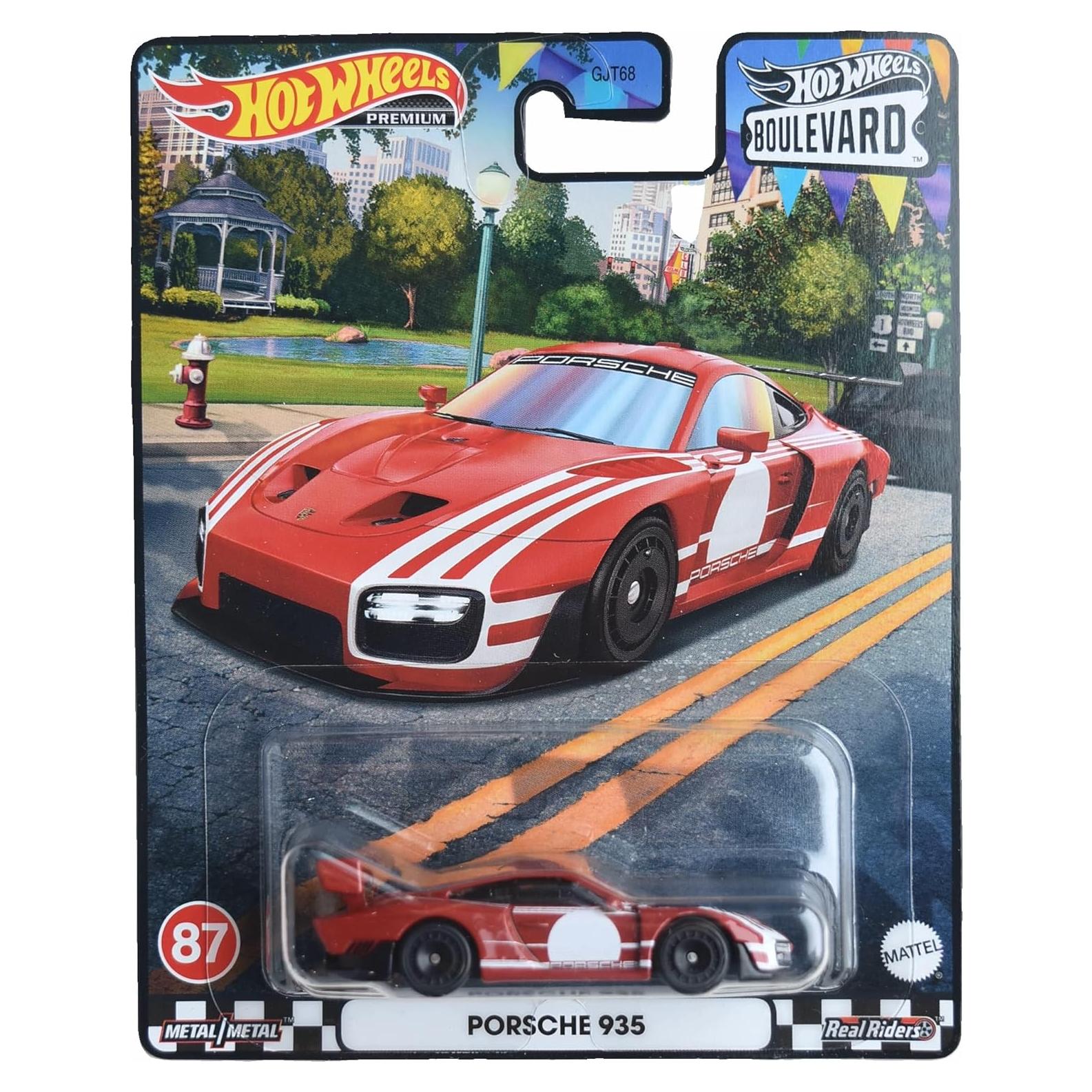 Auto de colección Hot Wheels Porsche 935 rojo - Serie Premium